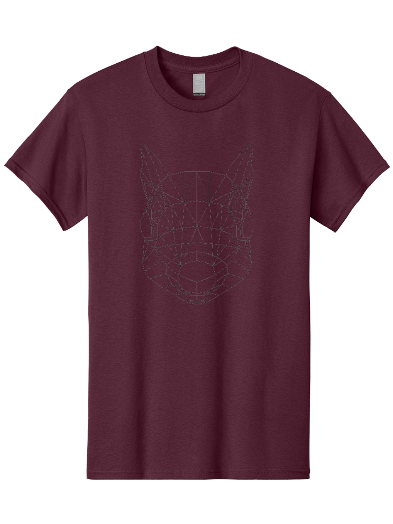 wolf head, low poly art, geometric design, modern illustration, futuristic style, digital graphics, abstract animal, polygon mesh