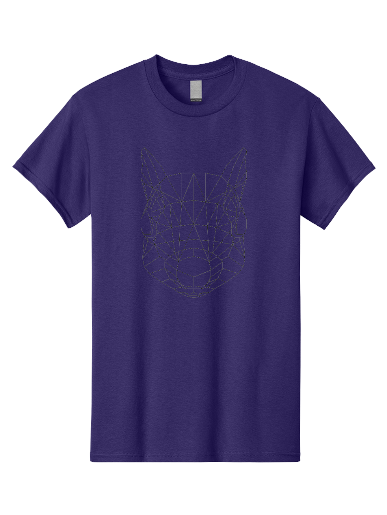 wolf head, low poly art, geometric design, modern illustration, futuristic style, digital graphics, abstract animal, polygon mesh