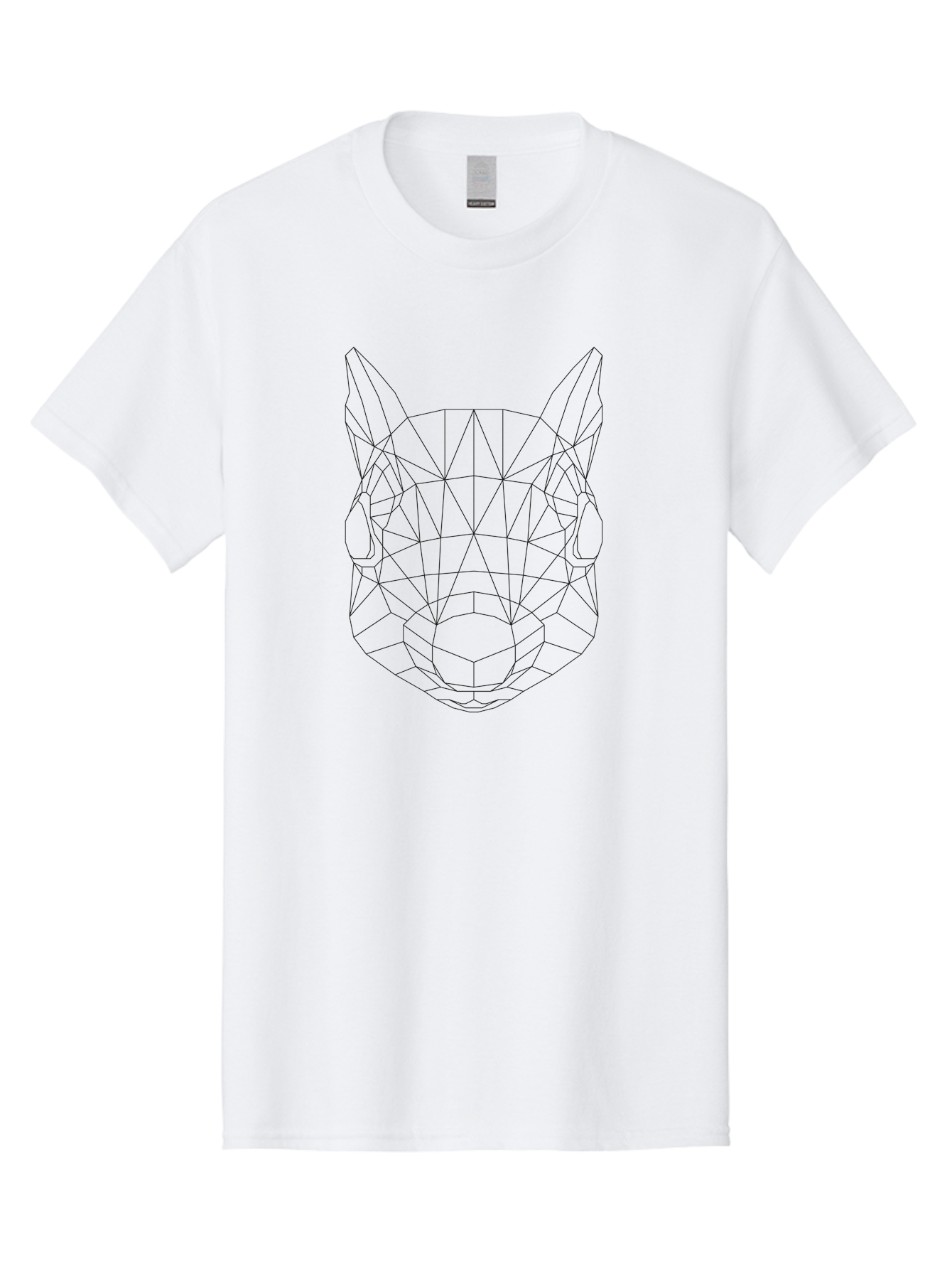 wolf head, low poly art, geometric design, modern illustration, futuristic style, digital graphics, abstract animal, polygon mesh