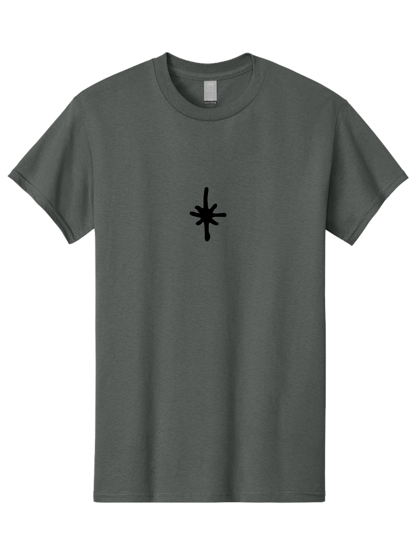 Asterisk-1 Men'S Graphic Tee, 100% Cotton, Comfortable Casual Summer Wear, Machine Washable, Black Asterisk Symbol, Simple Design, Graphic Element, Minimalist Art, Abstract Shape, Symbol, Typography - Aaa744