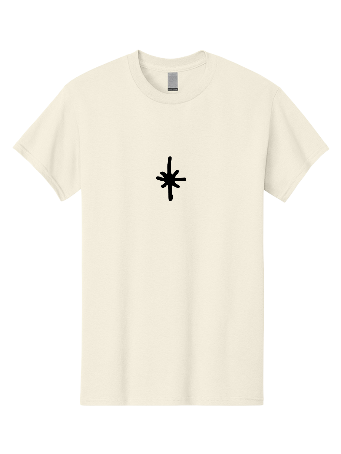 Asterisk-1 Men'S Graphic Tee, 100% Cotton, Comfortable Casual Summer Wear, Machine Washable, Black Asterisk Symbol, Simple Design, Graphic Element, Minimalist Art, Abstract Shape, Symbol, Typography - Aaa744