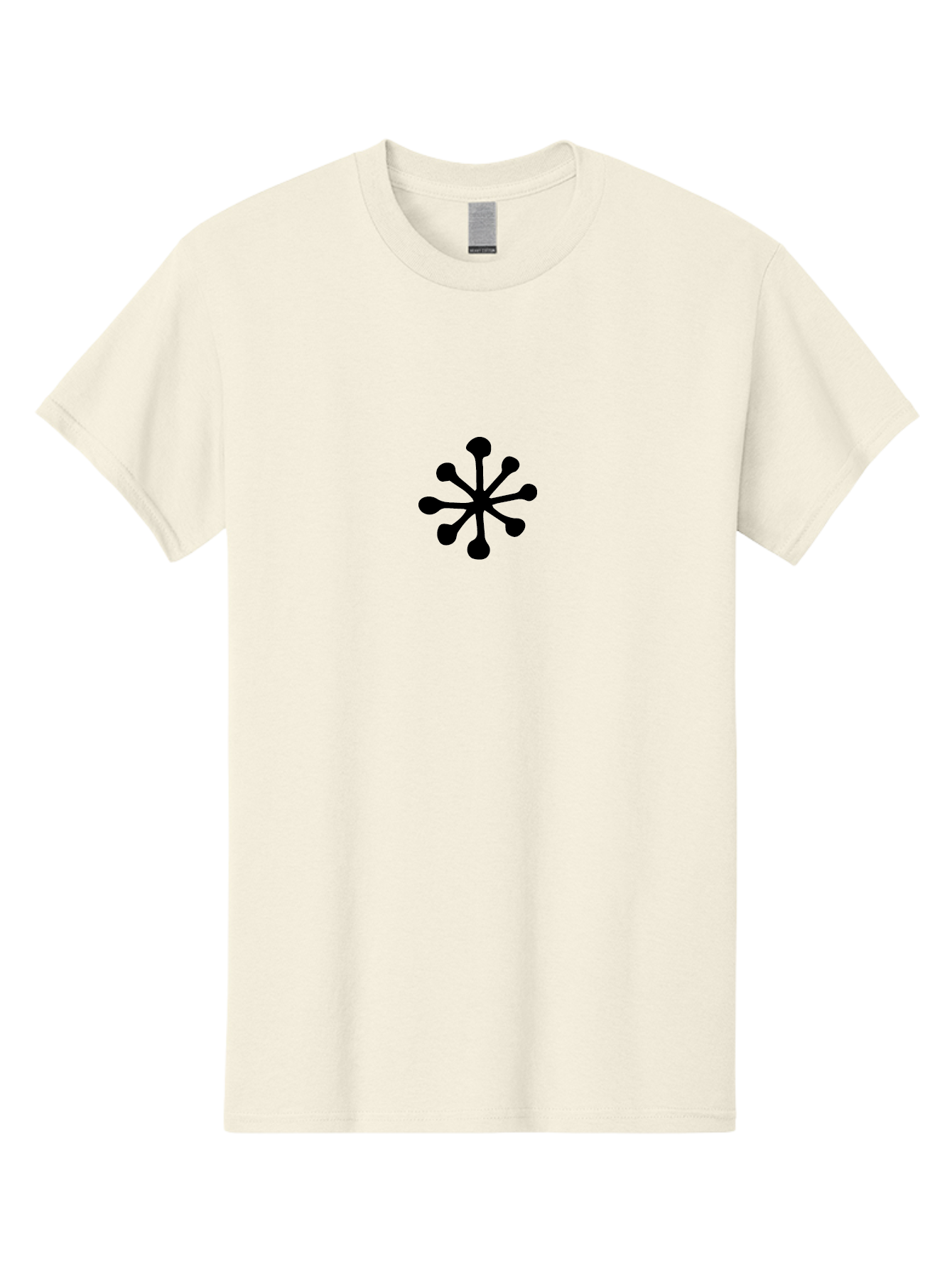 Asterisk-Symbol Men'S Graphic Tee, 100% Cotton, Comfortable Casual Summer Wear, Machine Washable, Asterisk Symbol, Black Asterisk, Abstract Design, Simple Graphics, Minimalist Art, Modern Logo, Symbol Icon - Aaa747
