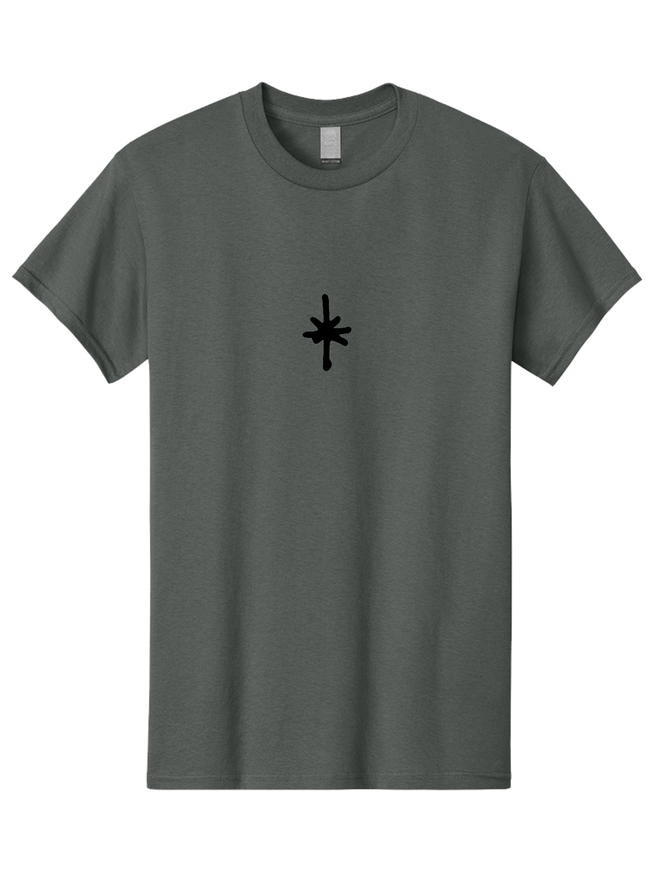 Asterisk Men'S Graphic Tee, 100% Cotton, Comfortable Casual Summer Wear, Machine Washable, Asterisk Symbol, Black Asterisk, Symbol Design, Graphic Element, Abstract Shape, Simple Icon, Minimalist Art, Symbolic Representation - Aaa748
