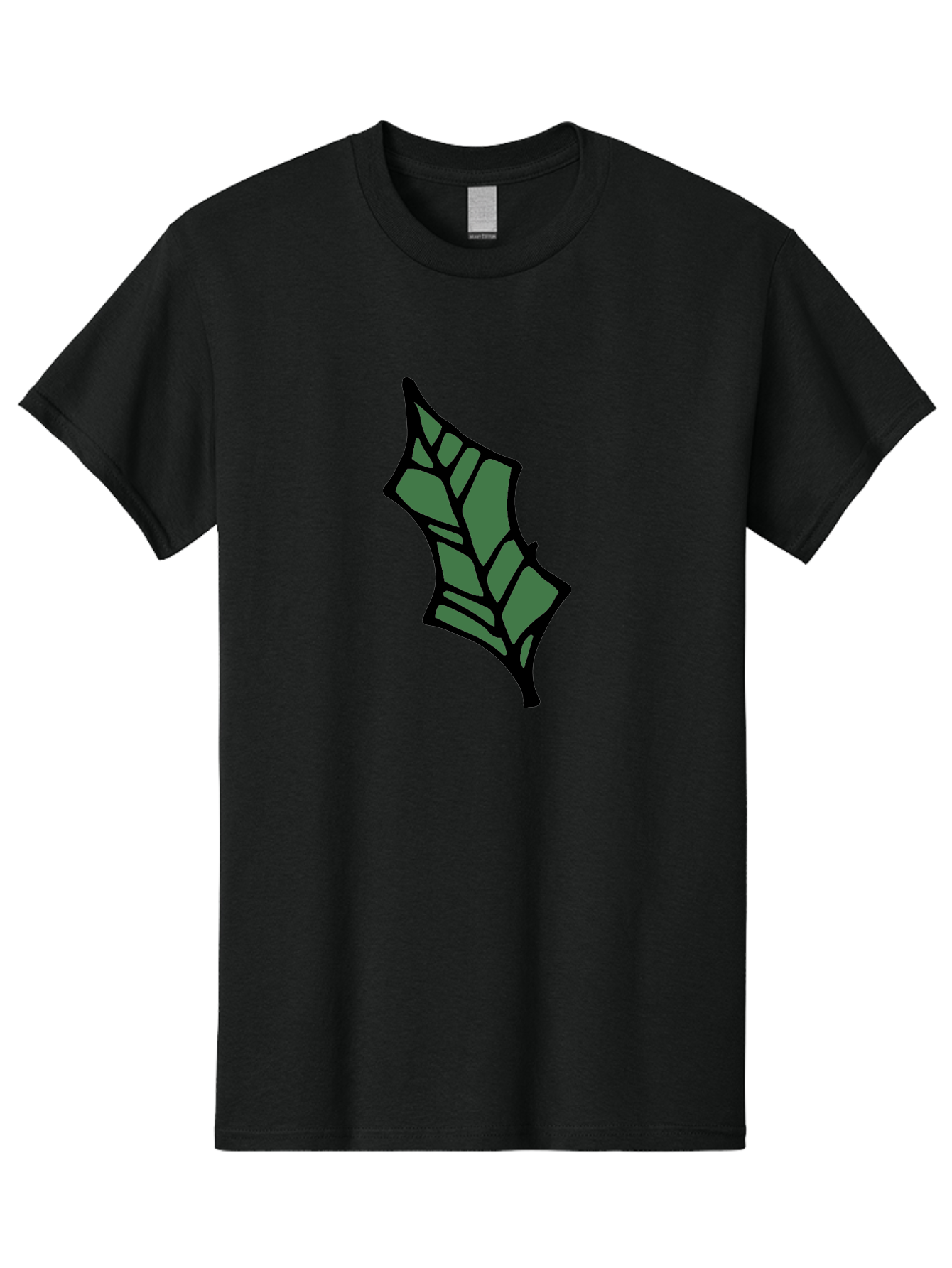 Bat-Wing Men'S Graphic Tee, 100% Cotton, Comfortable Casual Summer Wear, Machine Washable, Cartoon Bat, Simple Design, Dark Green, Black Outline, Geometric Shapes, Cartoon Style, Simple Illustration, Bat Symbol, Graphic Element - Aaa752