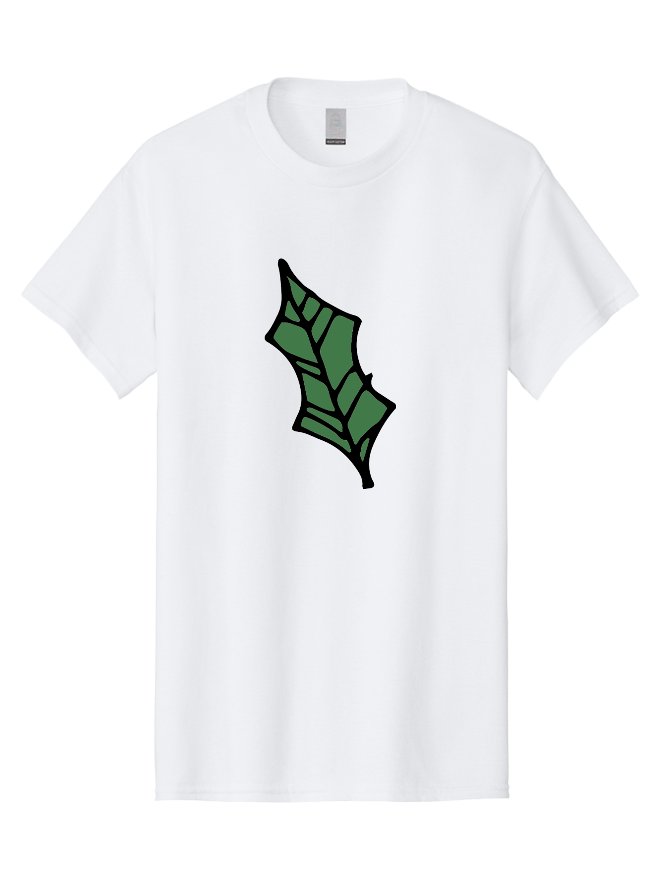 Bat-Wing Men'S Graphic Tee, 100% Cotton, Comfortable Casual Summer Wear, Machine Washable, Cartoon Bat, Simple Design, Dark Green, Black Outline, Geometric Shapes, Cartoon Style, Simple Illustration, Bat Symbol, Graphic Element - Aaa752