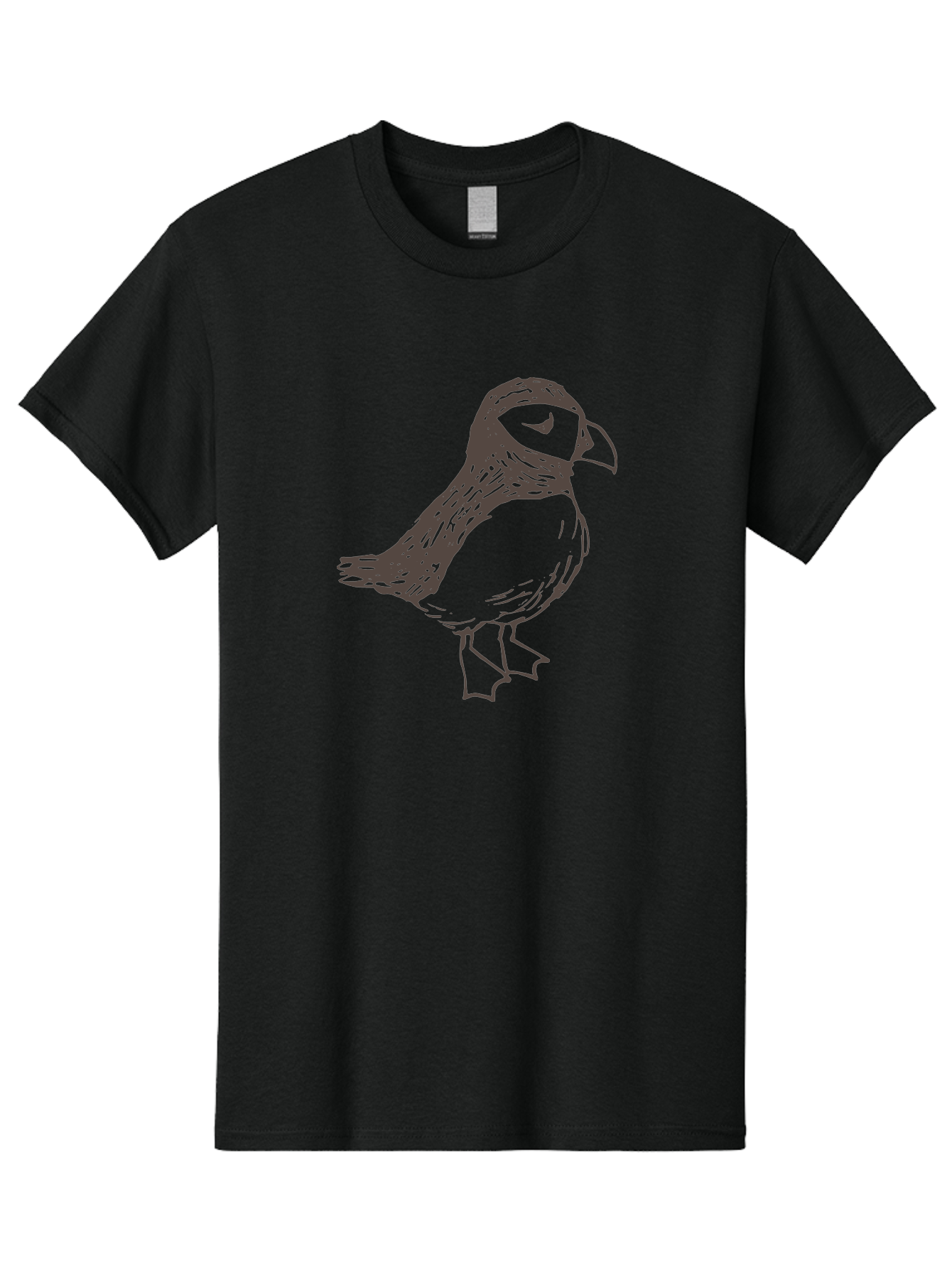 Bird Men'S Graphic Tee, 100% Cotton, Comfortable Casual Summer Wear, Machine Washable, Sketch Of Bird, Bird Drawing, Simple Art, Minimalist Design, Bird Species, Wildlife Illustration, Birdwatching, Nature Art - Aaa757