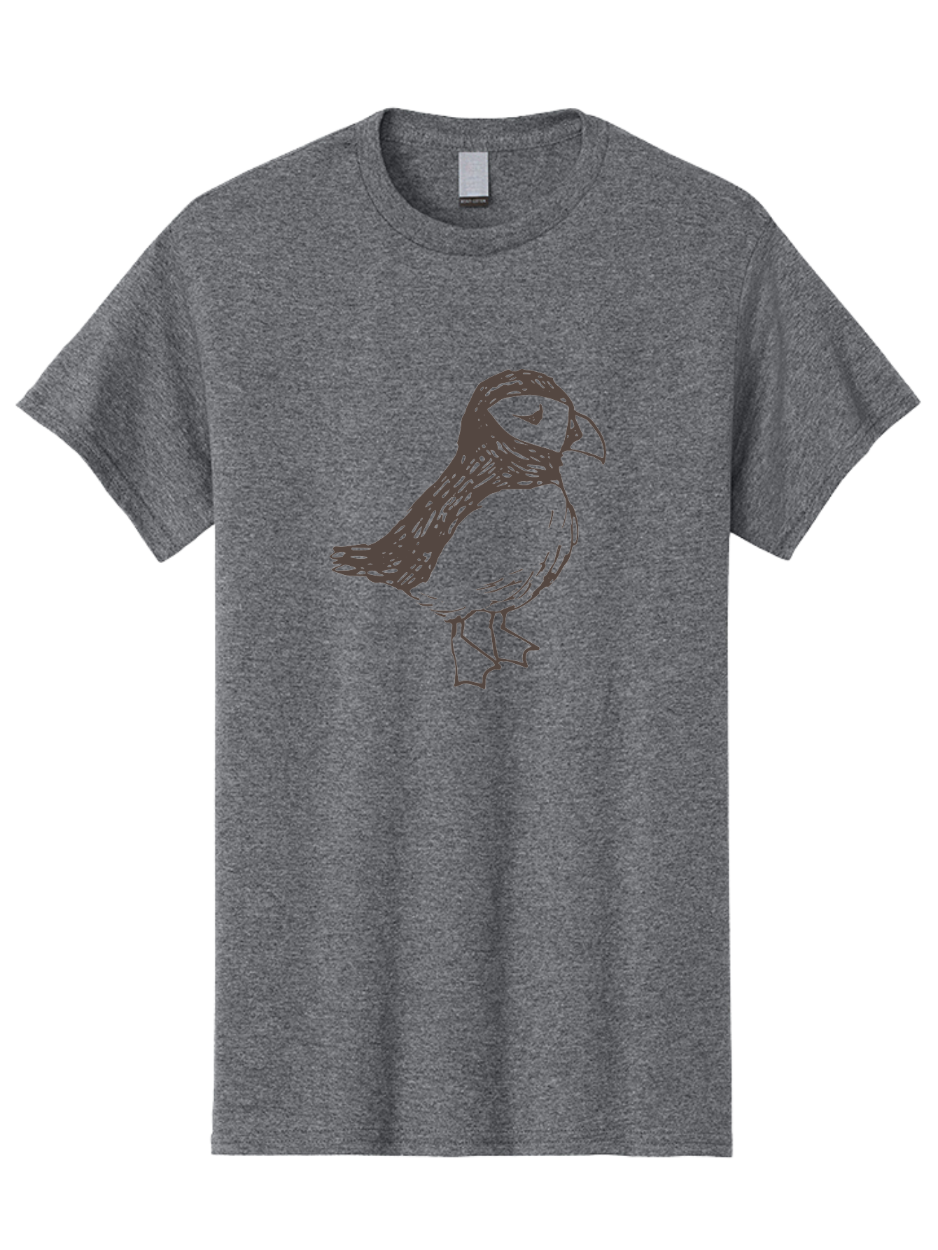 Bird Men'S Graphic Tee, 100% Cotton, Comfortable Casual Summer Wear, Machine Washable, Sketch Of Bird, Bird Drawing, Simple Art, Minimalist Design, Bird Species, Wildlife Illustration, Birdwatching, Nature Art - Aaa757