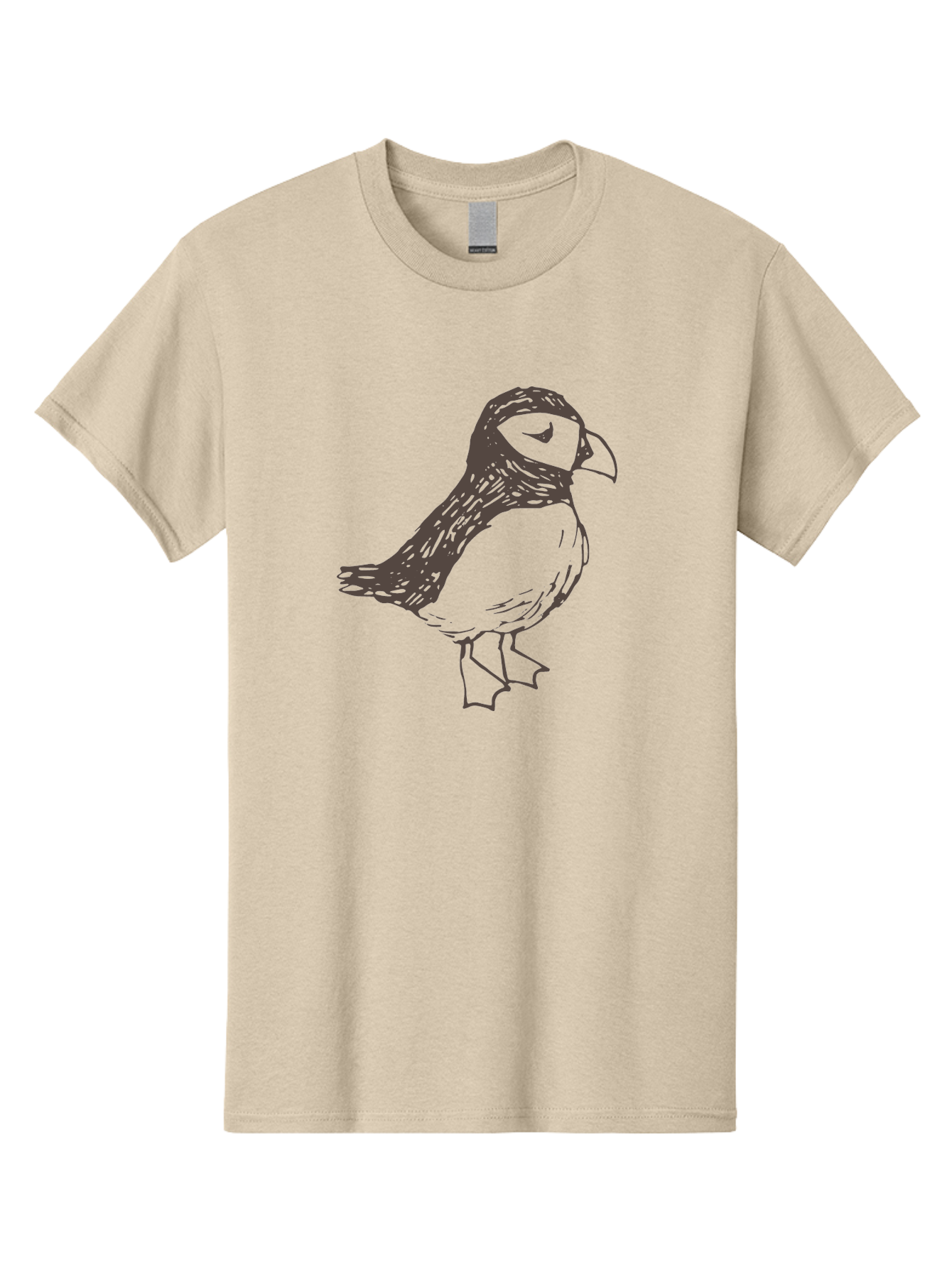 Bird Men'S Graphic Tee, 100% Cotton, Comfortable Casual Summer Wear, Machine Washable, Sketch Of Bird, Bird Drawing, Simple Art, Minimalist Design, Bird Species, Wildlife Illustration, Birdwatching, Nature Art - Aaa757
