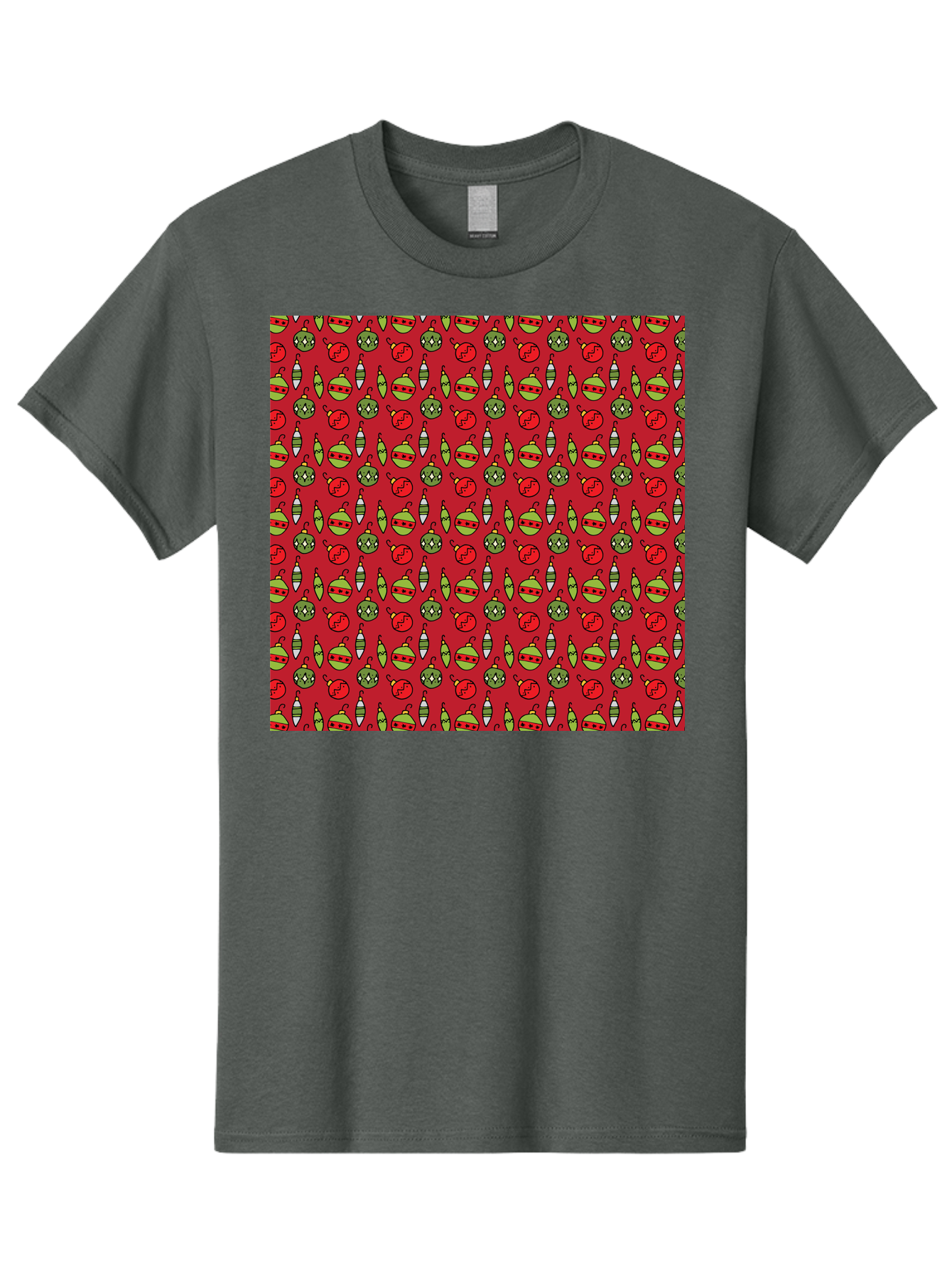 Bombs-Pattern Men'S Graphic Tee, 100% Cotton, Comfortable Casual Summer Wear, Machine Washable, Bombs And Emoji, Cartoon Graphics, War Symbols, Red Background, Green And Red Colors, Cute Illustrations, Funny Patterns, Danger Signs, - Aaa770