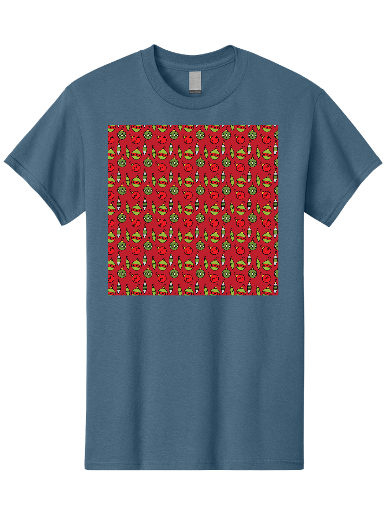 Bombs-Pattern Men'S Graphic Tee, 100% Cotton, Comfortable Casual Summer Wear, Machine Washable, Bombs And Emoji, Cartoon Graphics, War Symbols, Red Background, Green And Red Colors, Cute Illustrations, Funny Patterns, Danger Signs, - Aaa770