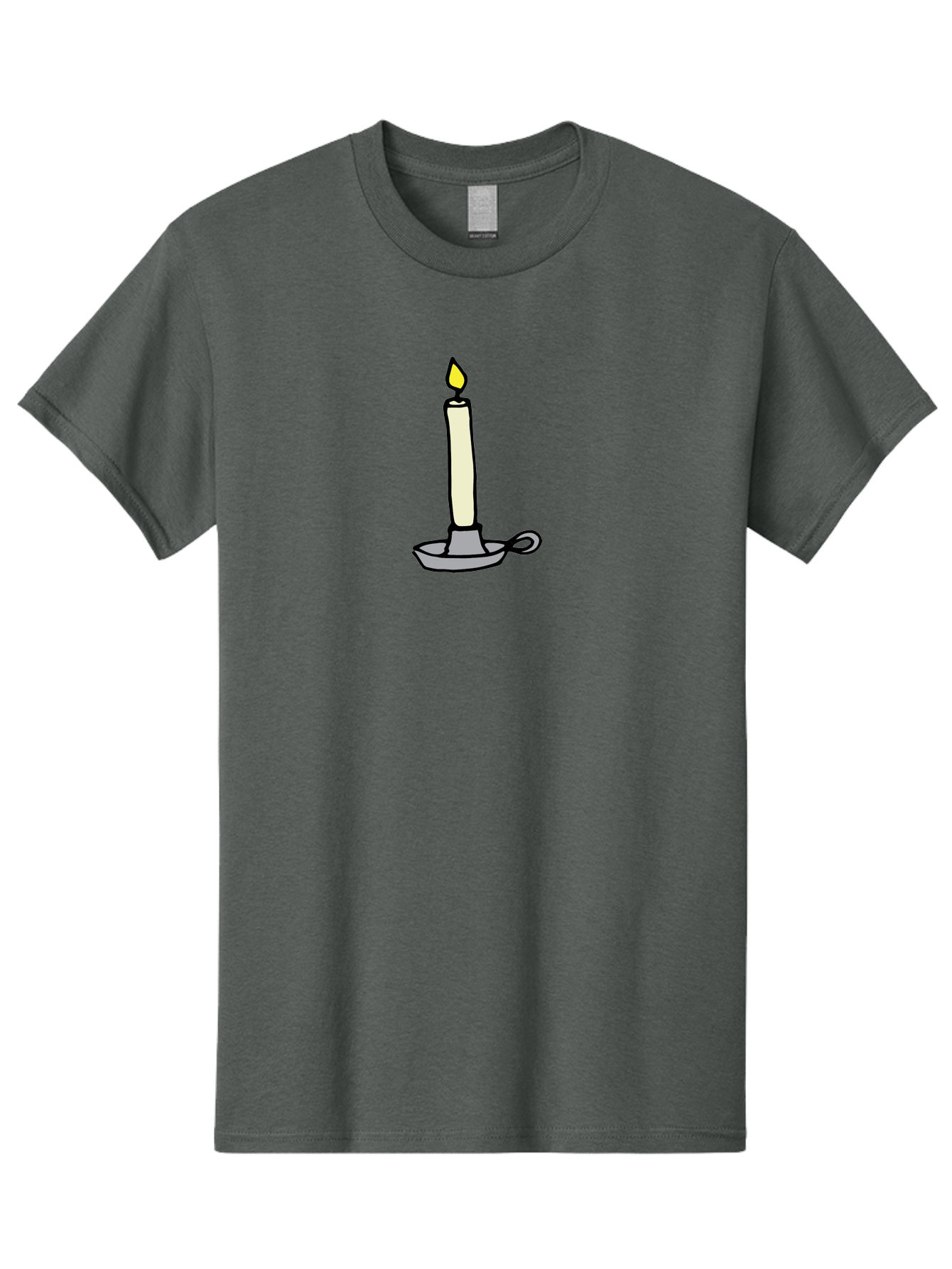 Candle-2 Men'S Graphic Tee, 100% Cotton, Comfortable Casual Summer Wear, Machine Washable, Lit Candle, Candle Holder, Warm Lighting, Relaxing Ambiance, Peaceful Atmosphere, Soft Glow, Serene Moment, Ambiance, Candlelight, Relaxation, - Aaa775