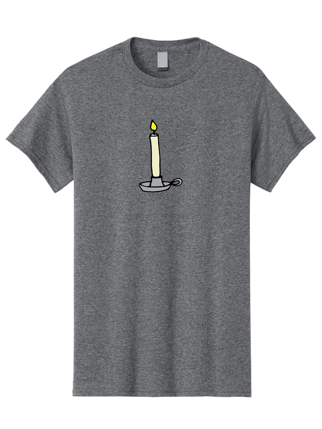 Candle-2 Men'S Graphic Tee, 100% Cotton, Comfortable Casual Summer Wear, Machine Washable, Lit Candle, Candle Holder, Warm Lighting, Relaxing Ambiance, Peaceful Atmosphere, Soft Glow, Serene Moment, Ambiance, Candlelight, Relaxation, - Aaa775
