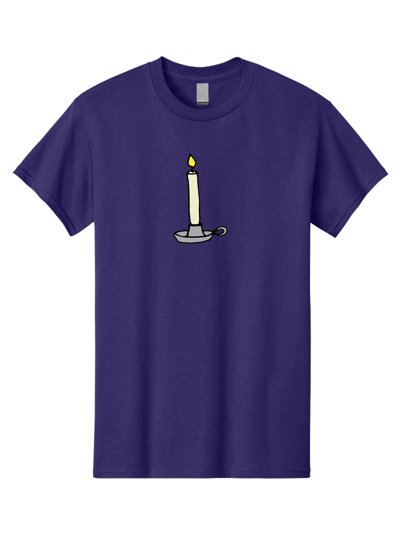 Candle-2 Men'S Graphic Tee, 100% Cotton, Comfortable Casual Summer Wear, Machine Washable, Lit Candle, Candle Holder, Warm Lighting, Relaxing Ambiance, Peaceful Atmosphere, Soft Glow, Serene Moment, Ambiance, Candlelight, Relaxation, - Aaa775