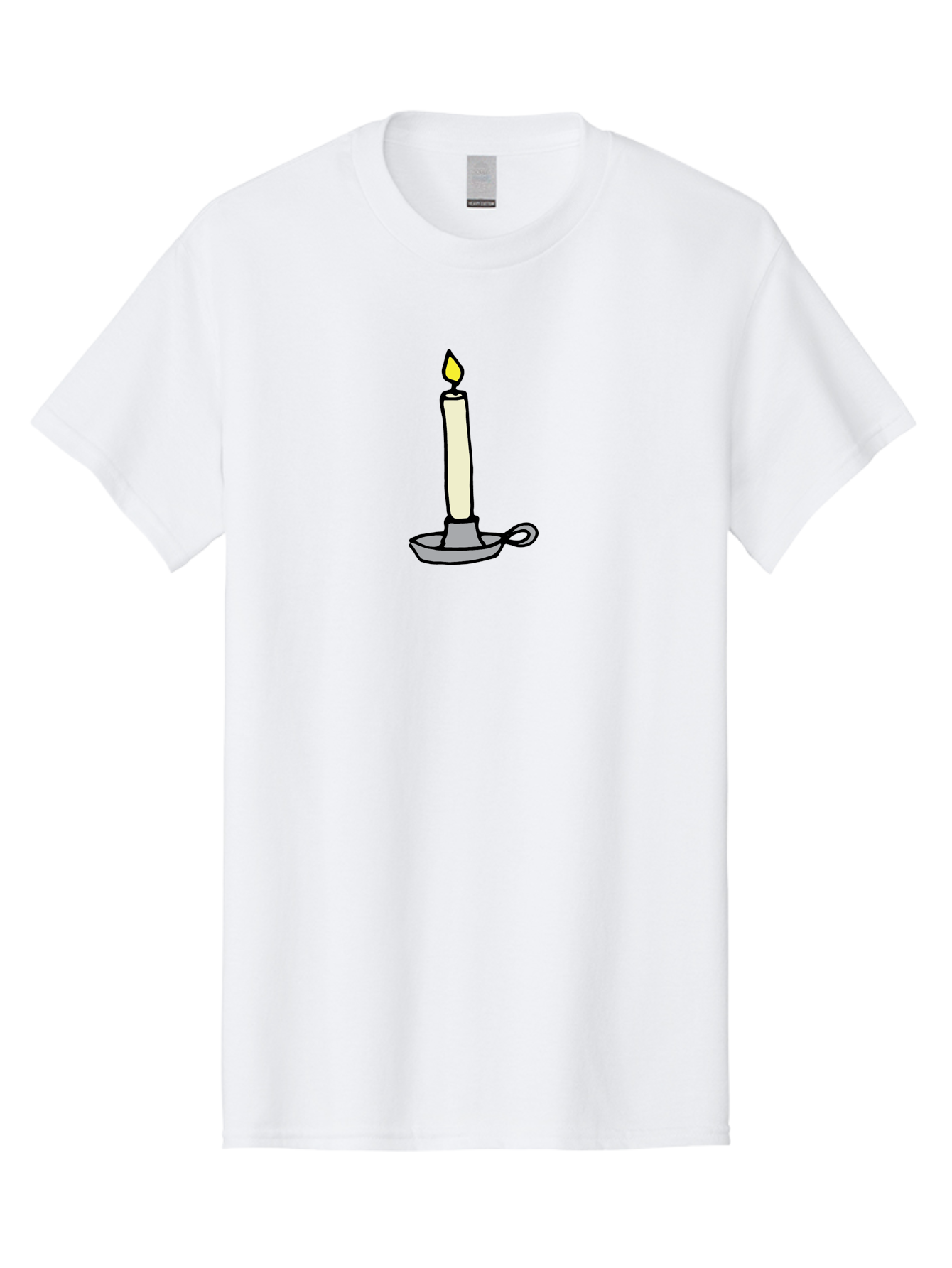Candle-2 Men'S Graphic Tee, 100% Cotton, Comfortable Casual Summer Wear, Machine Washable, Lit Candle, Candle Holder, Warm Lighting, Relaxing Ambiance, Peaceful Atmosphere, Soft Glow, Serene Moment, Ambiance, Candlelight, Relaxation, - Aaa775
