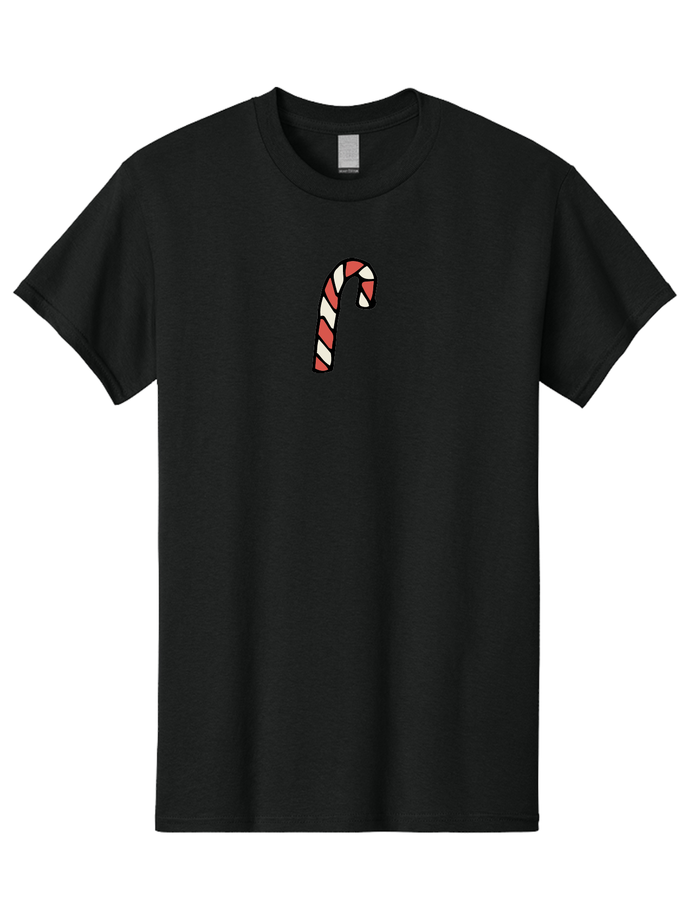 Candy-Cane-1 Men'S Graphic Tee, 100% Cotton, Comfortable Casual Summer Wear, Machine Washable, Candy Cane, Red And White Stripes, Festive Holiday Treat, Christmas Symbol, Sweet Candy, Winter Wonderland, Holiday Cheer, Peppermint Flavor - Aaa779