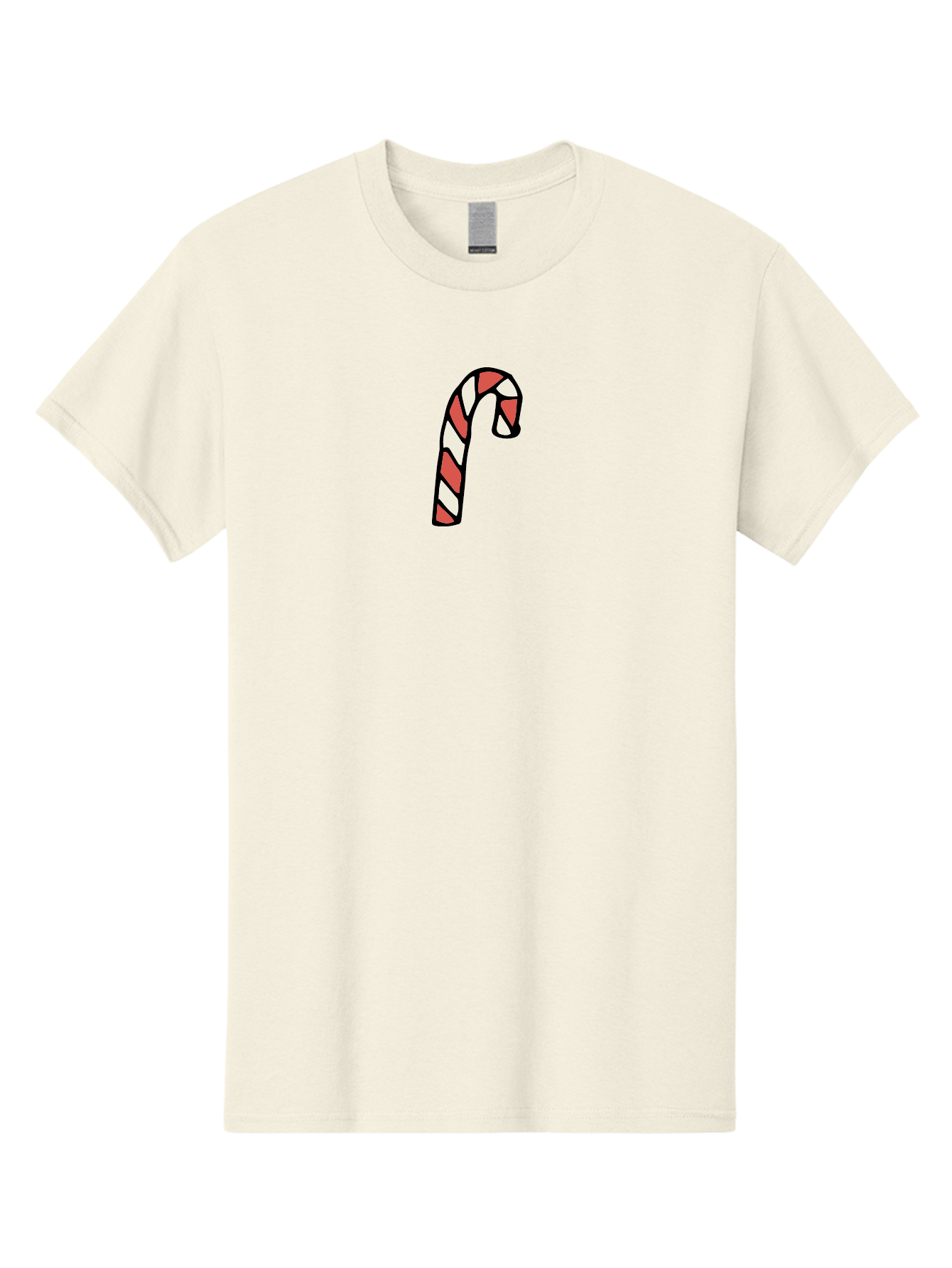 Candy-Cane-1 Men'S Graphic Tee, 100% Cotton, Comfortable Casual Summer Wear, Machine Washable, Candy Cane, Red And White Stripes, Festive Holiday Treat, Christmas Symbol, Sweet Candy, Winter Wonderland, Holiday Cheer, Peppermint Flavor - Aaa779