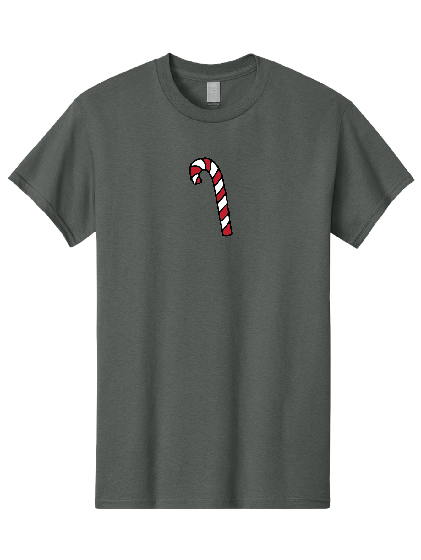 Candy-Cane-2 Men'S Graphic Tee, 100% Cotton, Comfortable Casual Summer Wear, Machine Washable, Striped Candy Cane, Holiday Treat, Festive Decoration, Christmas Symbol, Red And White Stripes, Sweet Delight, Seasonal Charm - Aaa780