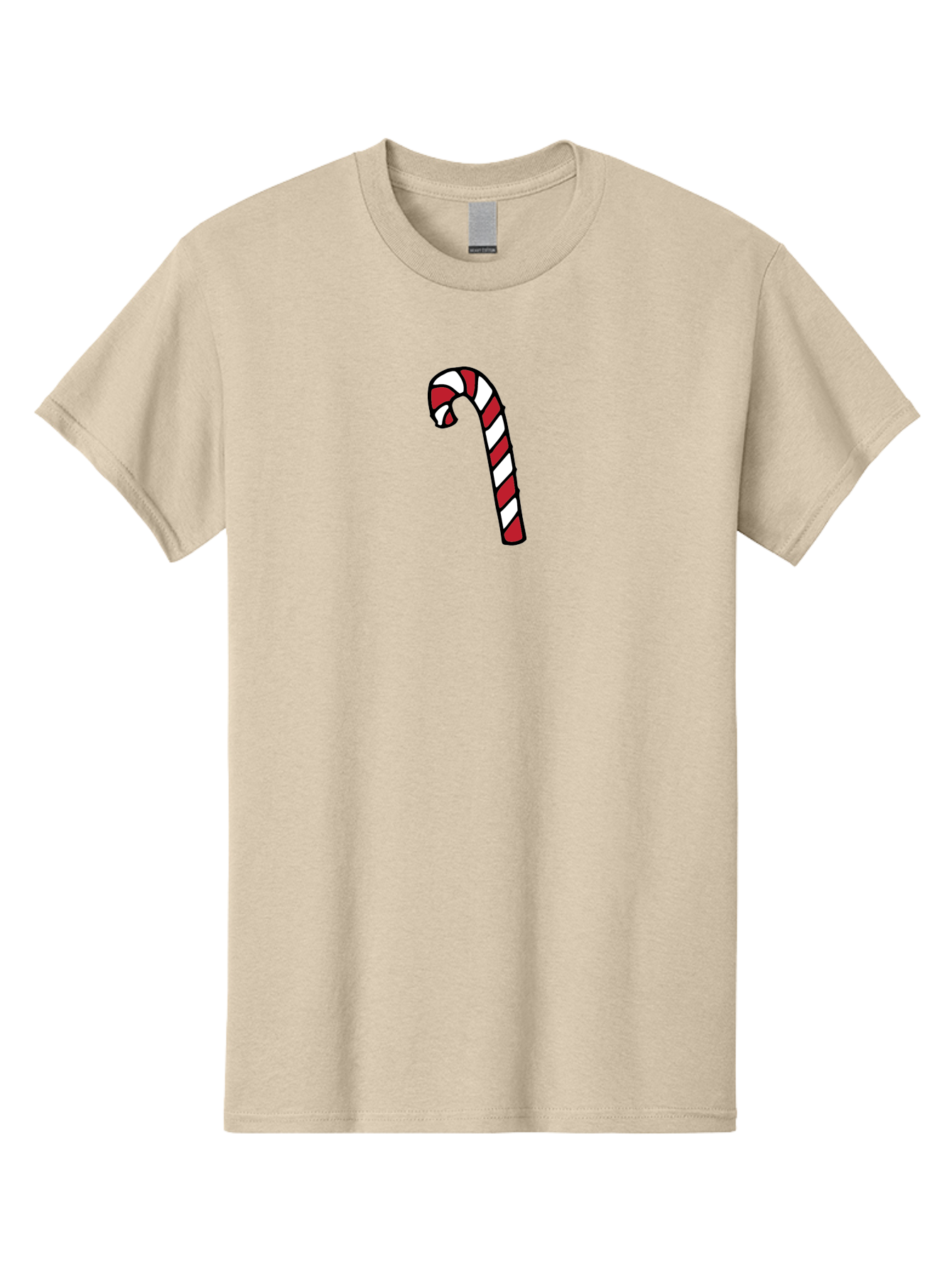 Candy-Cane-2 Men'S Graphic Tee, 100% Cotton, Comfortable Casual Summer Wear, Machine Washable, Striped Candy Cane, Holiday Treat, Festive Decoration, Christmas Symbol, Red And White Stripes, Sweet Delight, Seasonal Charm - Aaa780