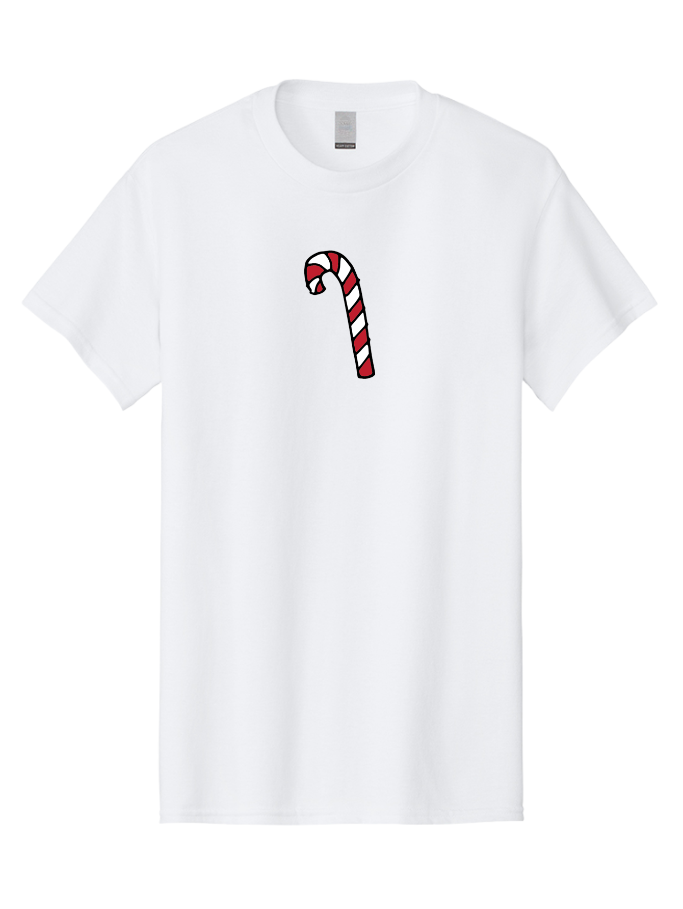 Candy-Cane-2 Men'S Graphic Tee, 100% Cotton, Comfortable Casual Summer Wear, Machine Washable, Striped Candy Cane, Holiday Treat, Festive Decoration, Christmas Symbol, Red And White Stripes, Sweet Delight, Seasonal Charm - Aaa780
