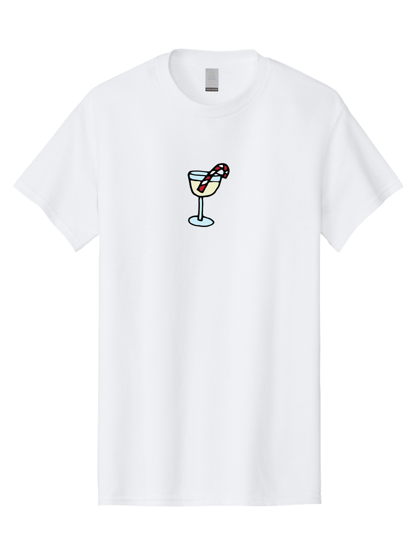 Candy-Cane-Martini-2 Men'S Graphic Tee, 100% Cotton, Comfortable Casual Summer Wear, Machine Washable, Candy Cane Martini, Festive Drink, Holiday Cocktail, Christmas Treat, Sweet Indulgence, Peppermint Delight, Winter Wonderland - Aaa782