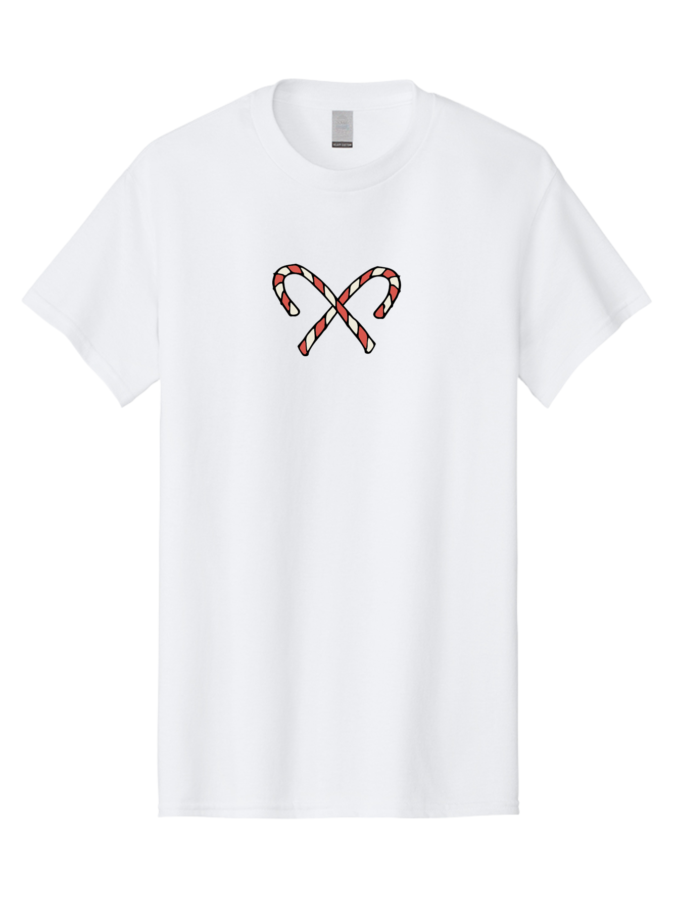Candy-Canes-Xx Men'S Graphic Tee, 100% Cotton, Comfortable Casual Summer Wear, Machine Washable, Candy Canes, Holiday Treats, Festive Decorations, Christmas Sweets, Striped Candies, Sweet Treats, Holiday Cheer - Aaa786