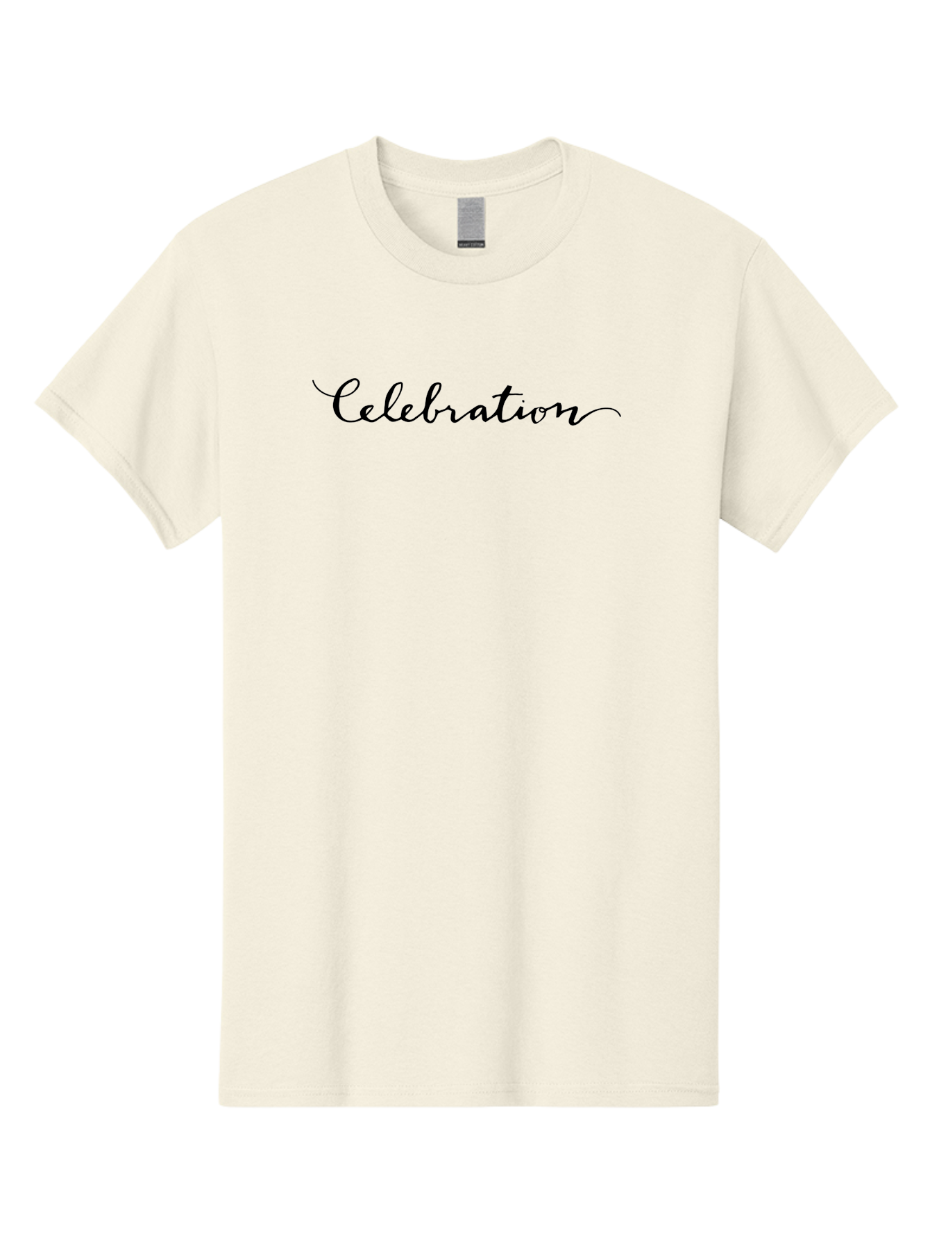 Celebration-1 Men'S Graphic Tee, 100% Cotton, Comfortable Casual Summer Wear, Machine Washable, Celebration Theme, Party Invitation, Elegant Script, Black Cursive Text, Festive Atmosphere, Special Occasion, Luxury Design, Stylish Font - Aaa791
