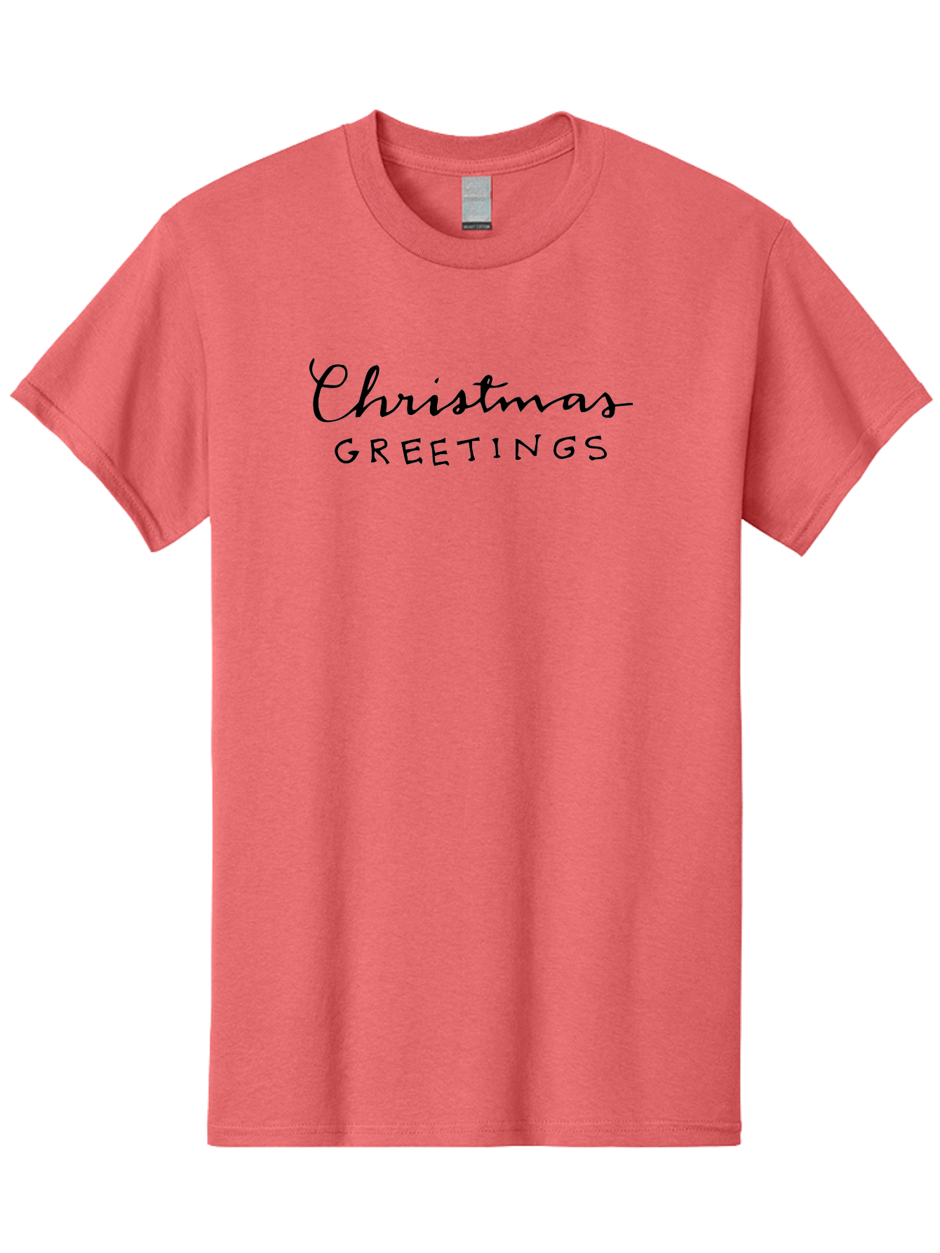 Christmas-Greetings-1 Men'S Graphic Tee, 100% Cotton, Comfortable Casual Summer Wear, Machine Washable, Christmas Greetings, Holiday Wishes, Festive Season, Christmas Card, Seasonal Message, Holiday Cheer, Winter Holidays - Aaa805
