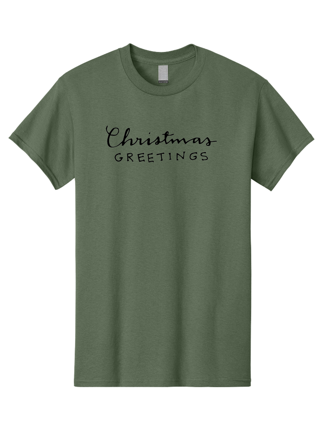 Christmas-Greetings-1 Men'S Graphic Tee, 100% Cotton, Comfortable Casual Summer Wear, Machine Washable, Christmas Greetings, Holiday Wishes, Festive Season, Christmas Card, Seasonal Message, Holiday Cheer, Winter Holidays - Aaa805