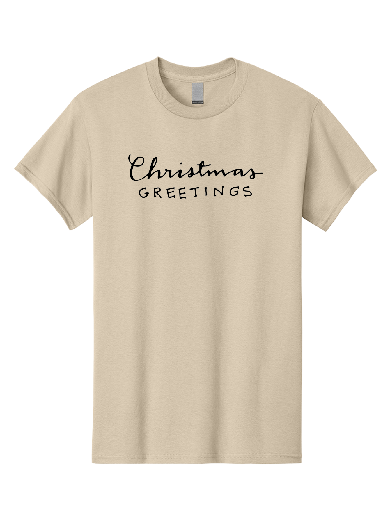 Christmas-Greetings-1 Men'S Graphic Tee, 100% Cotton, Comfortable Casual Summer Wear, Machine Washable, Christmas Greetings, Holiday Wishes, Festive Season, Christmas Card, Seasonal Message, Holiday Cheer, Winter Holidays - Aaa805