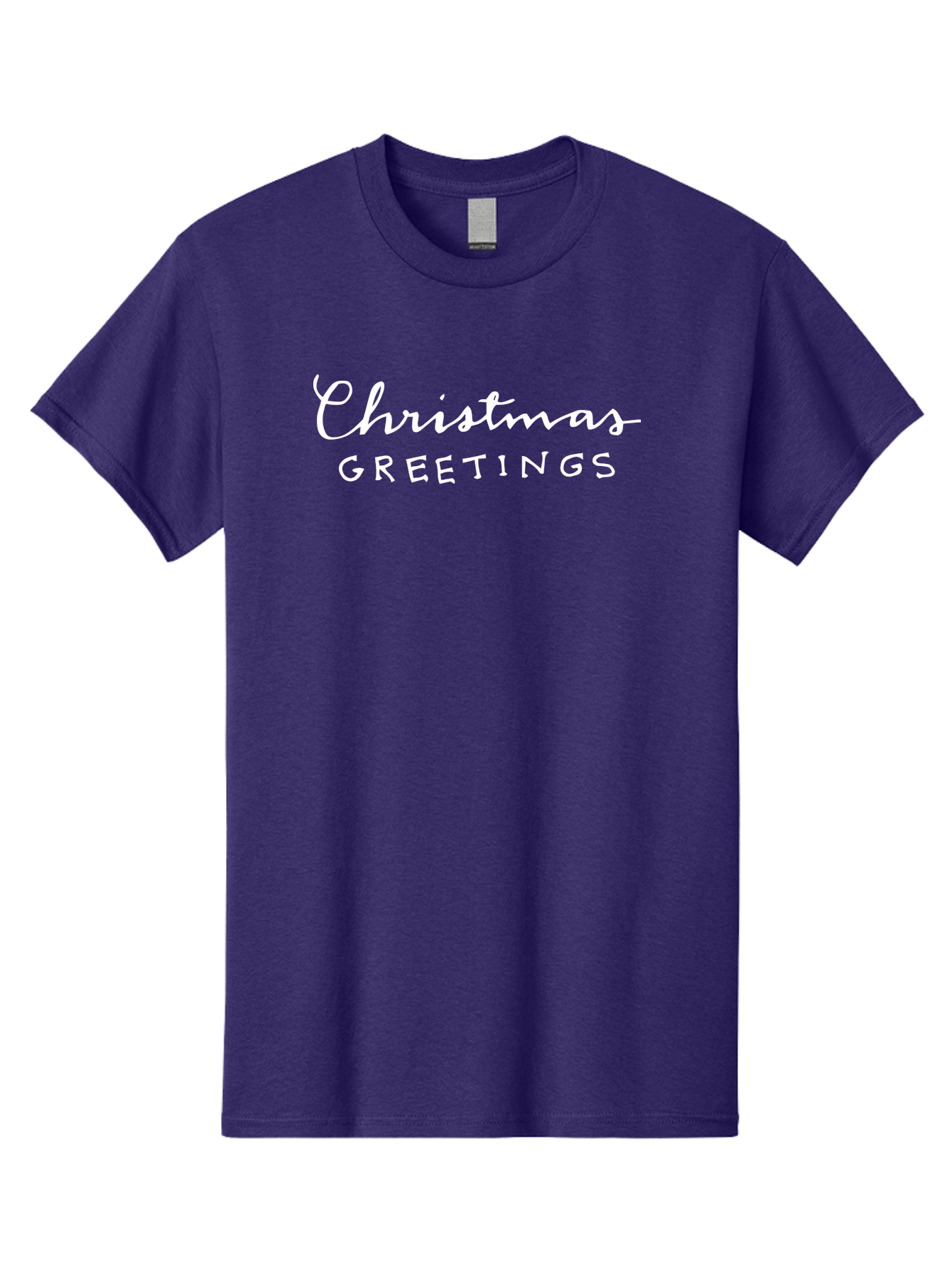 Christmas-Greetings Men'S Graphic Tee, 100% Cotton, Comfortable Casual Summer Wear, Machine Washable, Christmas Greetings, Festive Wishes, Holiday Season, Christmas Message, White Text, Christmas Card - Aaa806