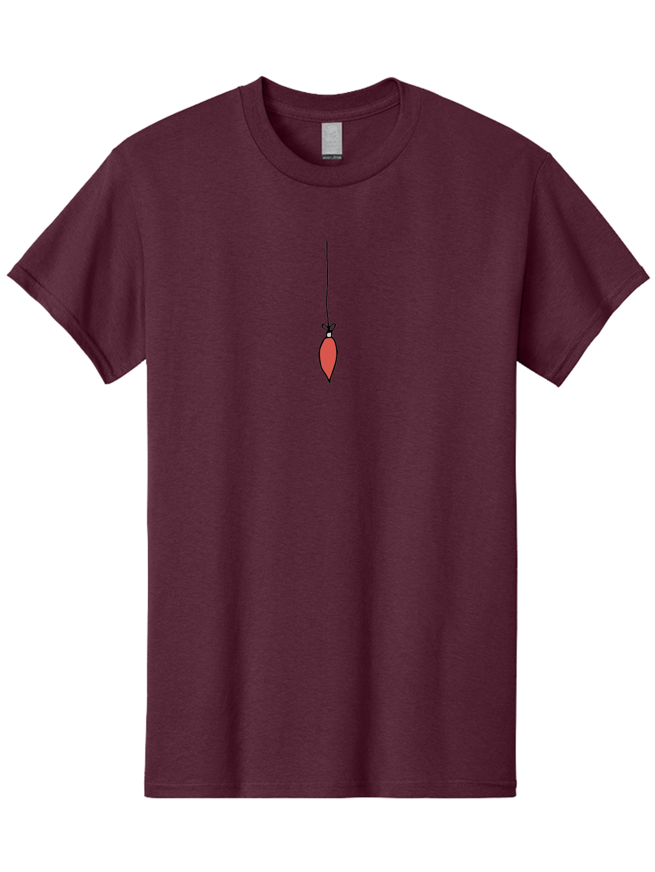 Christmas-Ornament-3 Men'S Graphic Tee, 100% Cotton, Comfortable Casual Summer Wear, Machine Washable, Red Christmas Ornament, Festive Decoration, Holiday Decor, Bauble Hanging, Christmas Tree Ornament, Seasonal Symbol - Aaa811