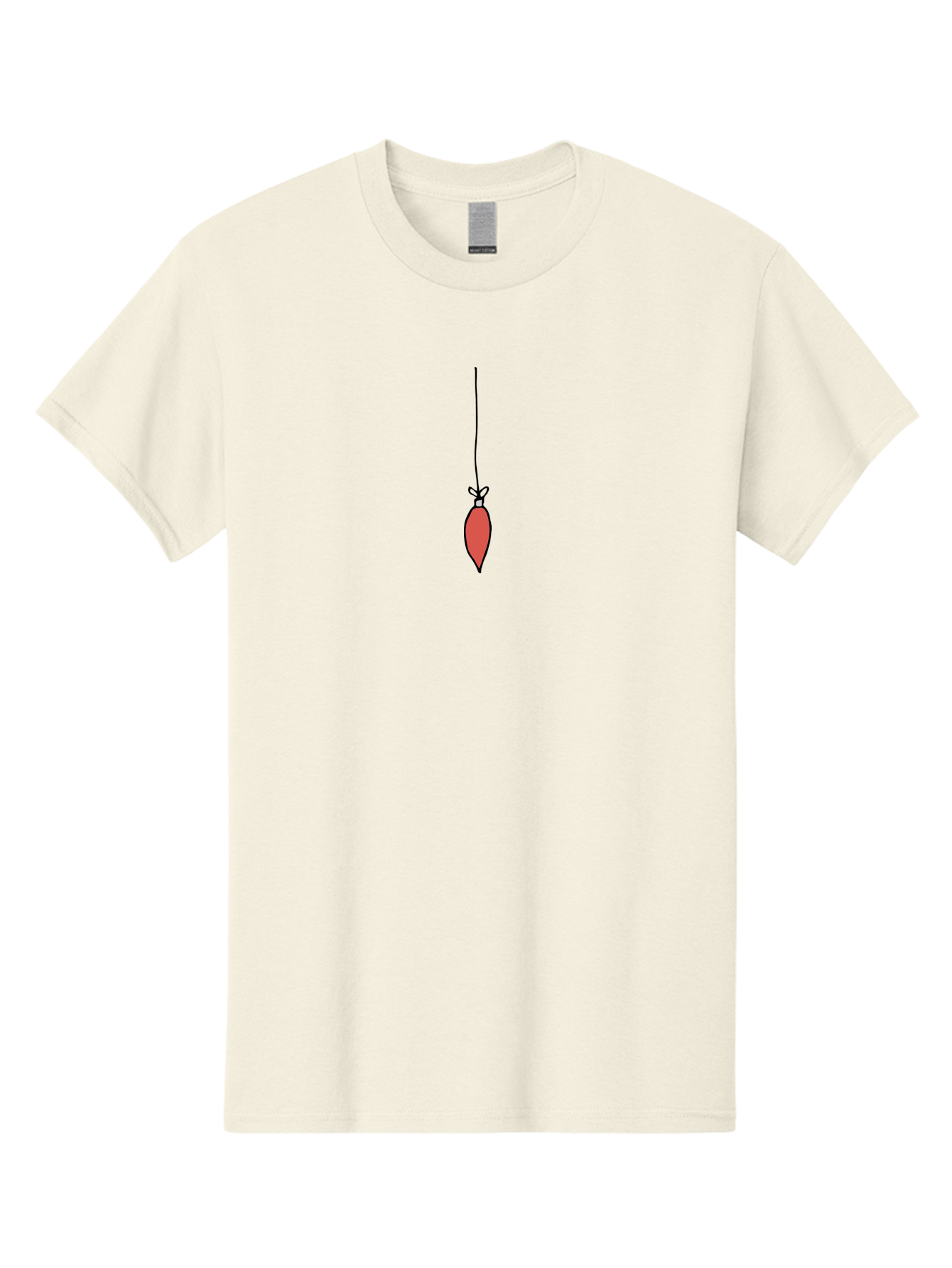 Christmas-Ornament-3 Men'S Graphic Tee, 100% Cotton, Comfortable Casual Summer Wear, Machine Washable, Red Christmas Ornament, Festive Decoration, Holiday Decor, Bauble Hanging, Christmas Tree Ornament, Seasonal Symbol - Aaa811