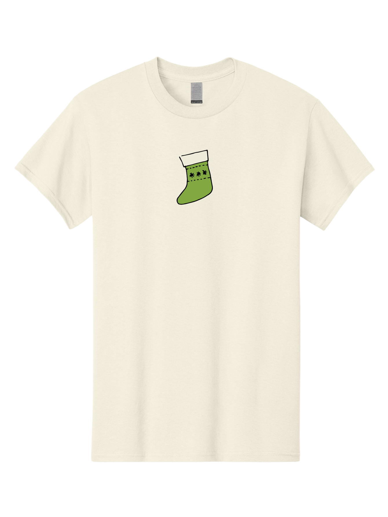 Christmas-Stocking-1 Men'S Graphic Tee, 100% Cotton, Comfortable Casual Summer Wear, Machine Washable, Christmas Stocking, Festive Decoration, Holiday Tradition, Gift Giving, Christmas Celebration, Winter Wonderland, Snowflake Pattern, - Aaa819