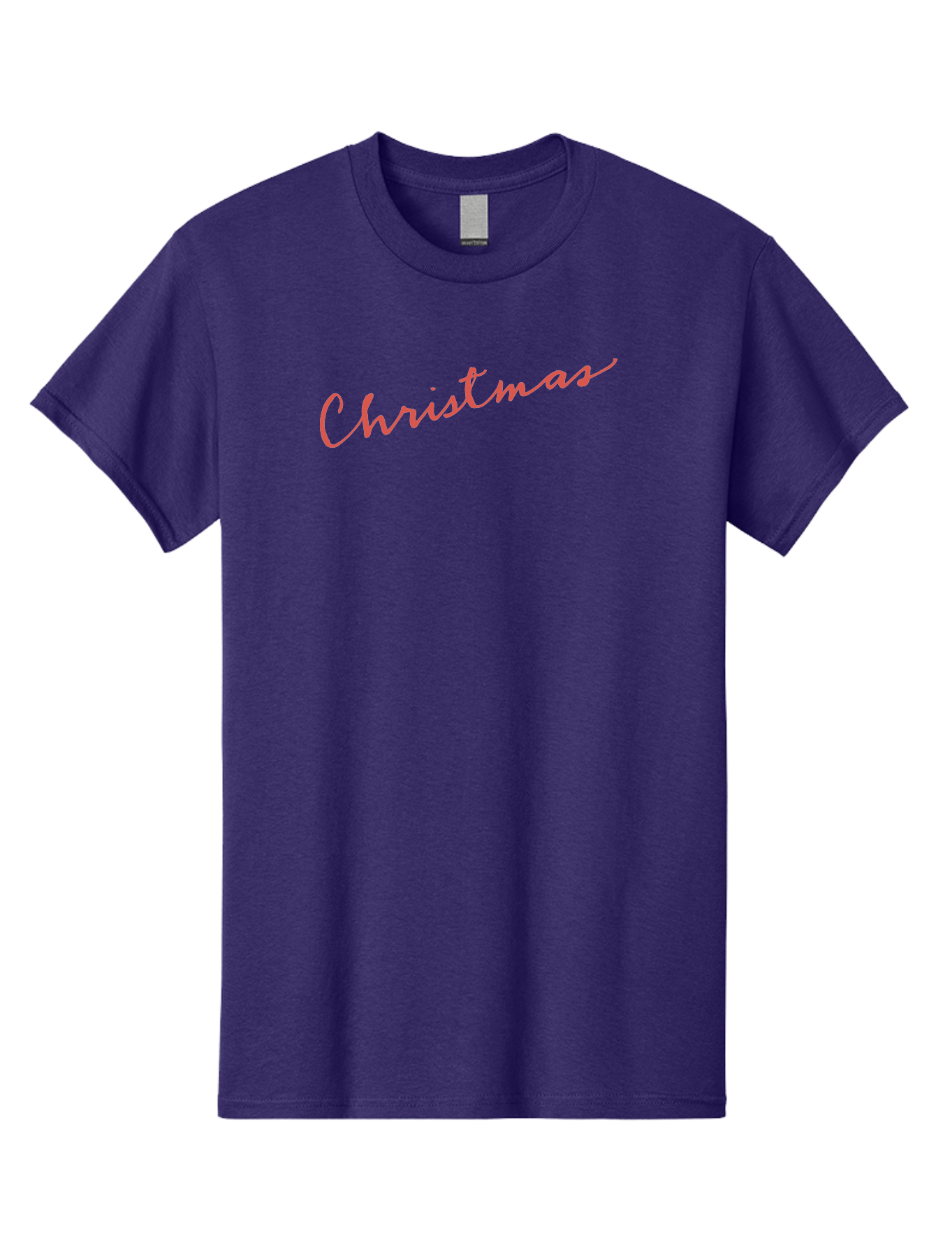 Christmas Men'S Graphic Tee, 100% Cotton, Comfortable Casual Summer Wear, Machine Washable, Christmas Greeting, Festive Season, Holiday Message, Pink Cursive Text, Christmas Celebration, Winter Wonderland - Aaa832