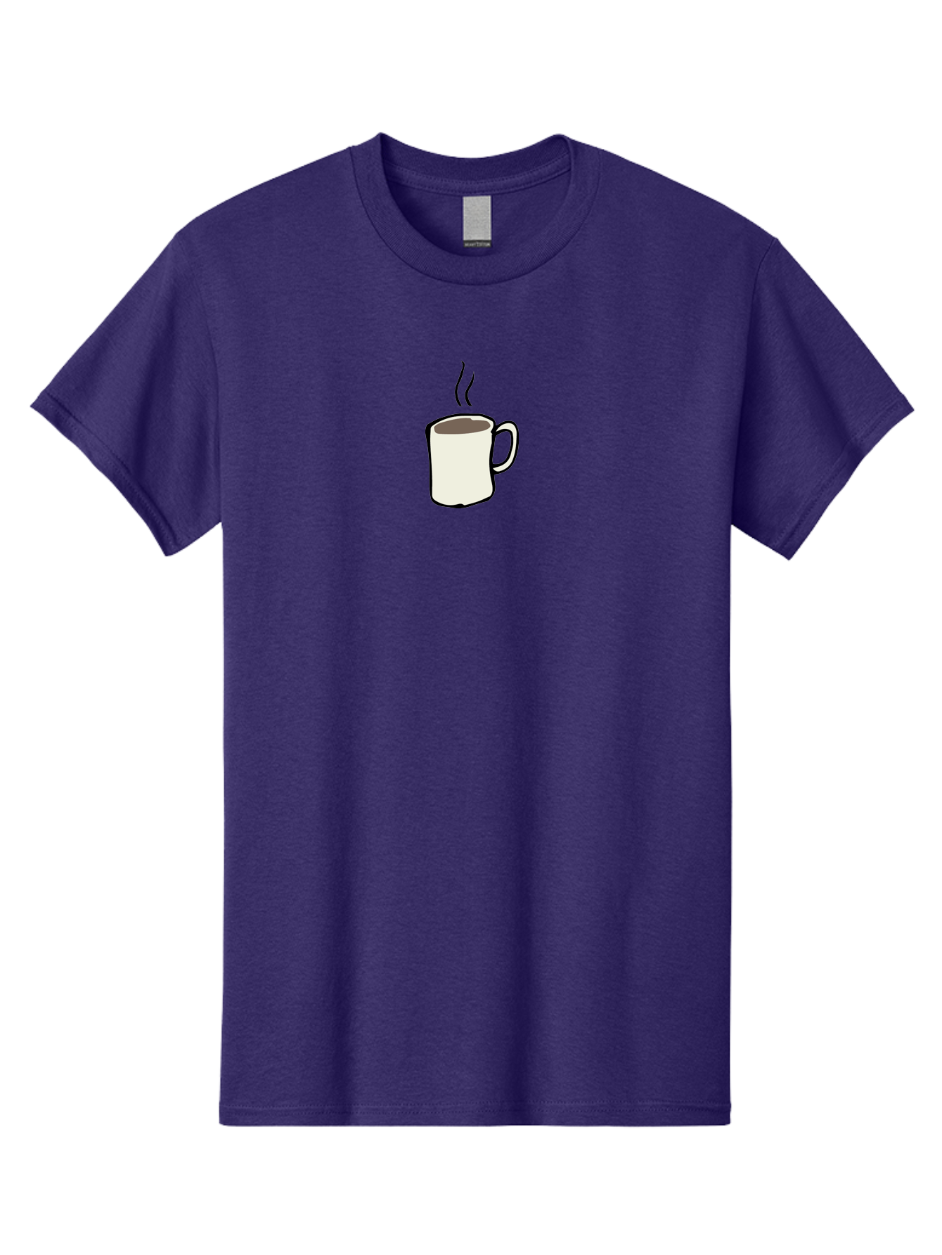 Coffee-Mug Men'S Graphic Tee, 100% Cotton, Comfortable Casual Summer Wear, Machine Washable, Coffee Mug, Steaming Hot Coffee, Morning Pick-Me-Up, Caffeinated Beverage, Coffee Break, Hot Drink, Morning Routine - Aaa837