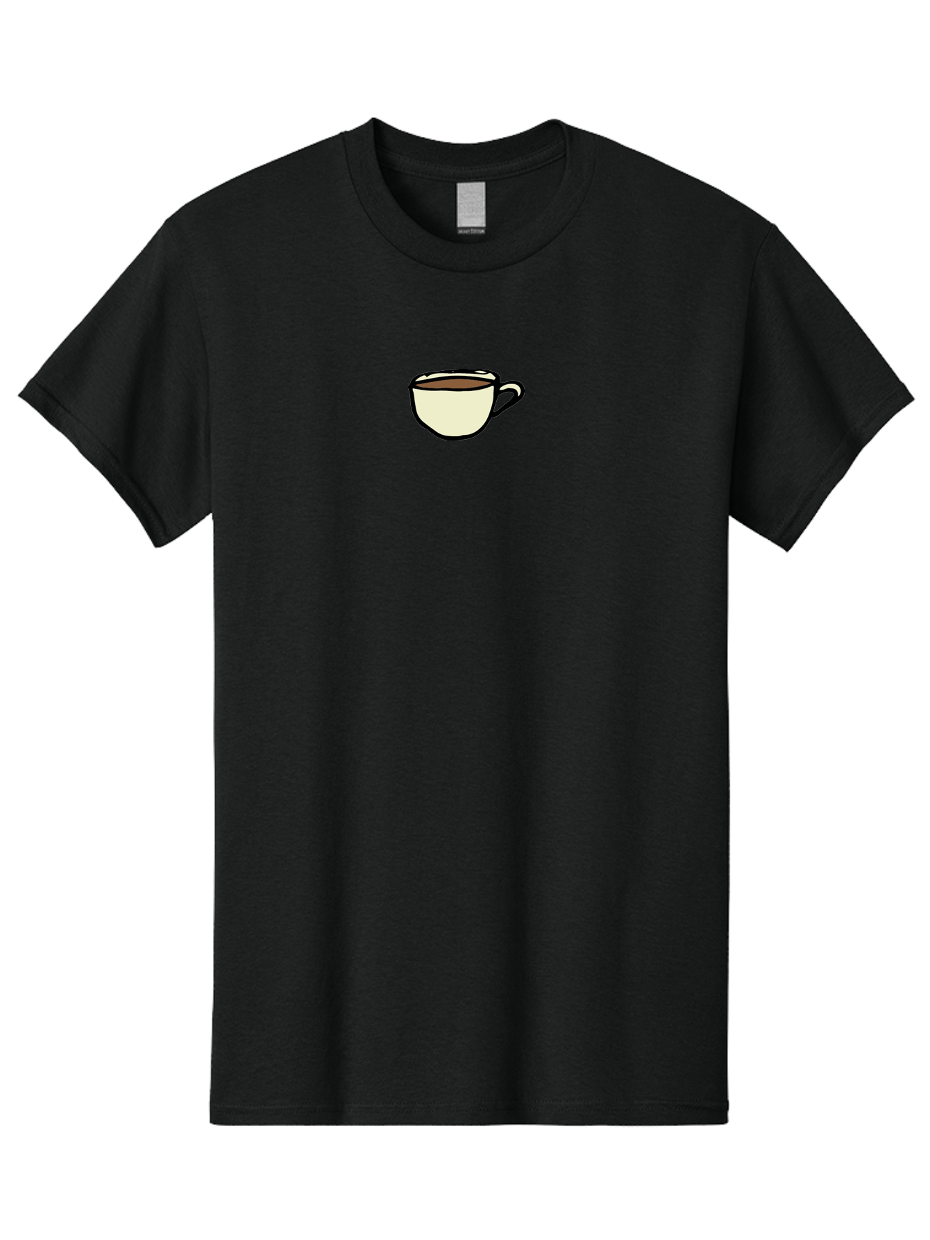 Cup-Of-Coffee Men'S Graphic Tee, 100% Cotton, Comfortable Casual Summer Wear, Machine Washable, Coffee Cup, Hot Beverage, Morning Pick-Me-Up, Caffeine Boost, Coffee Break, Tea Cup - Aaa845