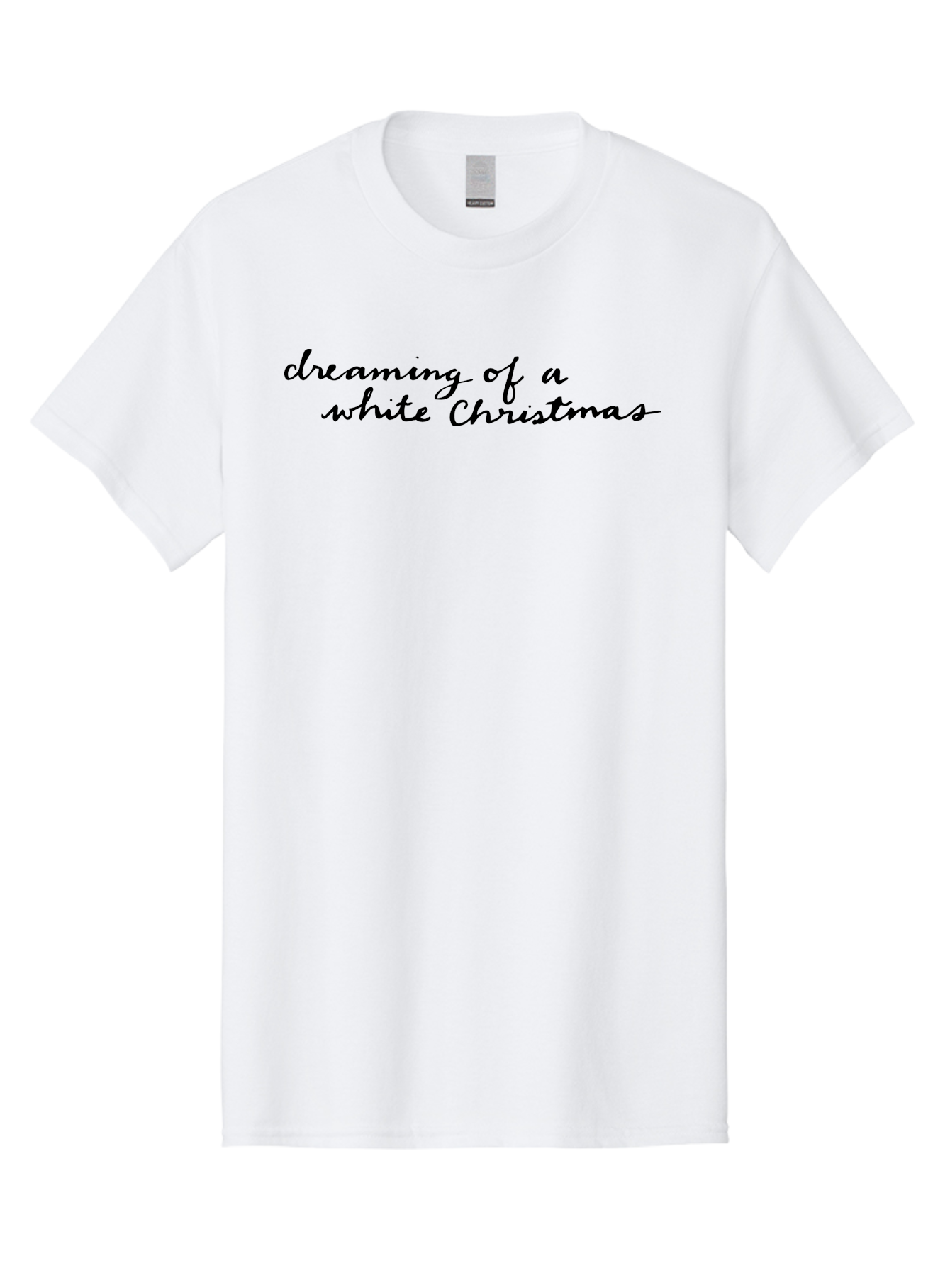 Dreaming-Of-White-Christmas-1 Men'S Graphic Tee, 100% Cotton, Comfortable Casual Summer Wear, Machine Washable, Dreaming Of White Christmas, Christmas Wishes, Festive Vibes, Holiday Cheer, Winter Wonderland, Christmas Magic, - Aaa862