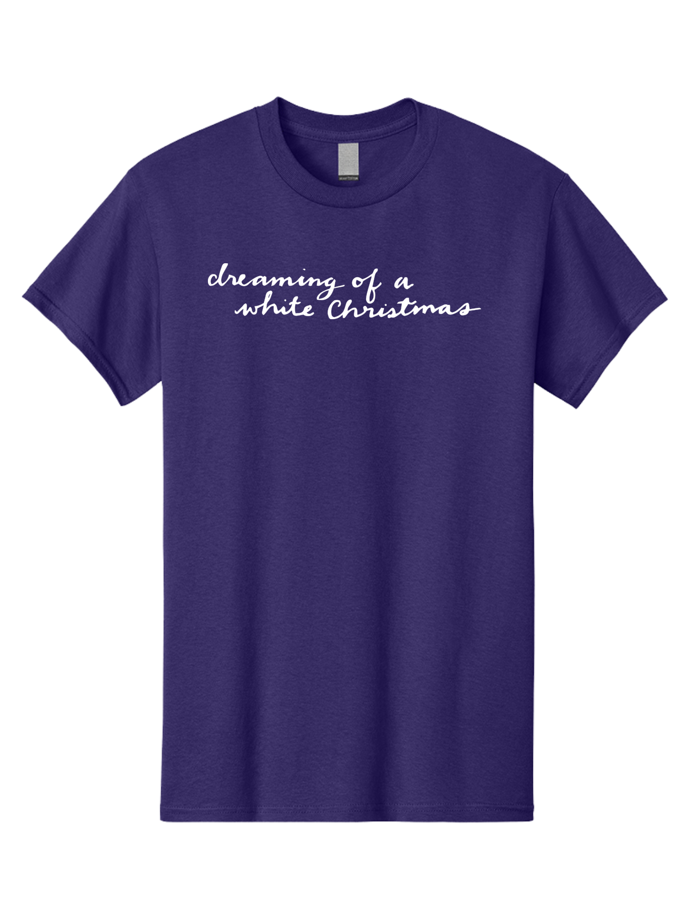 Dreaming-Of-White-Christmas Men'S Graphic Tee, 100% Cotton, Comfortable Casual Summer Wear, Machine Washable, White Christmas, Winter Wonderland, Festive Season, Holiday Cheer, Christmas Magic, Dreaming Of Snow, Seasonal Greetings - Aaa863
