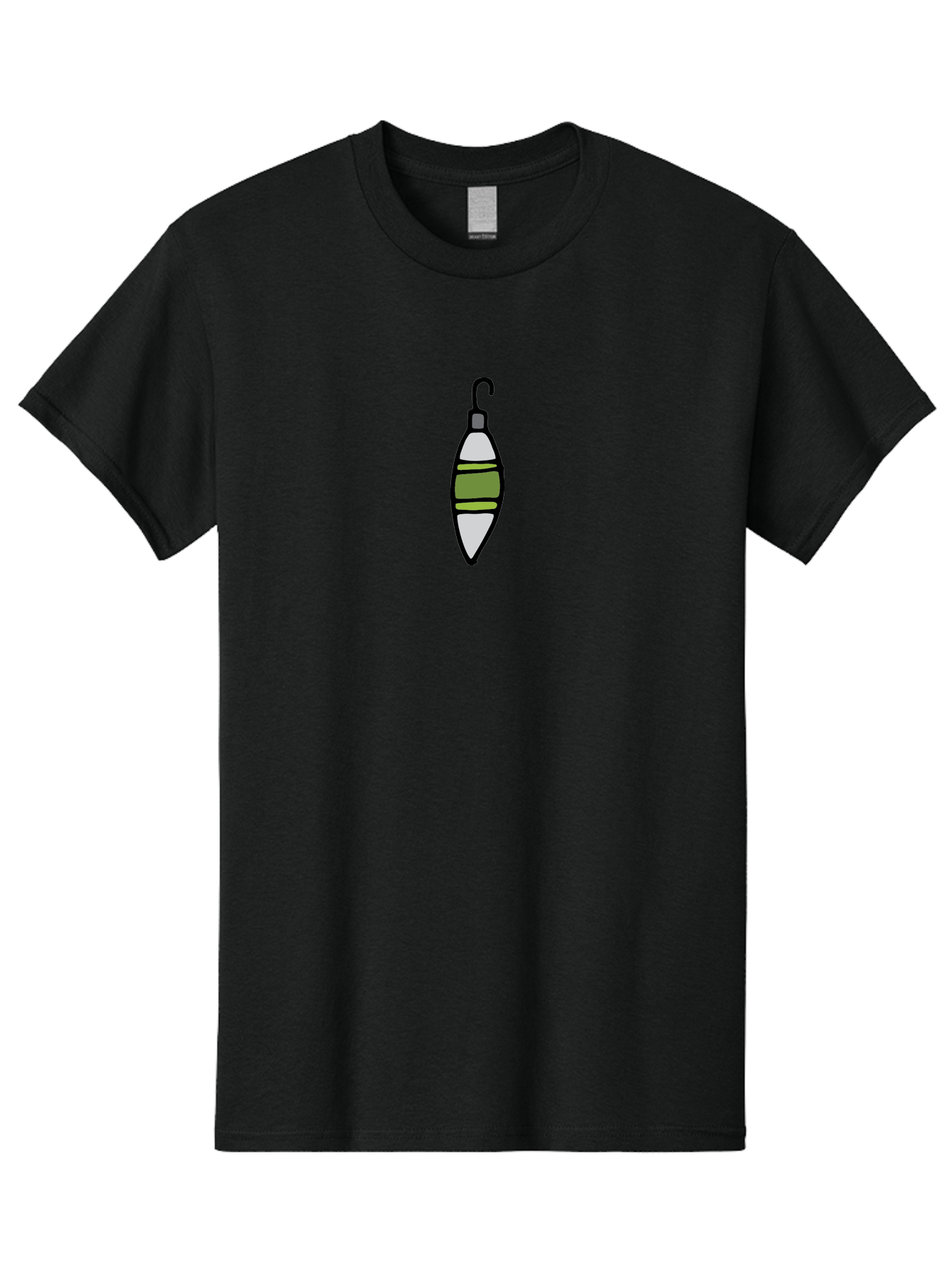 Fishing-Bobber-1 Men'S Graphic Tee, 100% Cotton, Comfortable Casual Summer Wear, Machine Washable, Fishing Bobber, Fishing Float, Fishing Gear, Outdoor Recreation, Water Sports, Fishing Tackle, Bobber Illustration - Aaa882