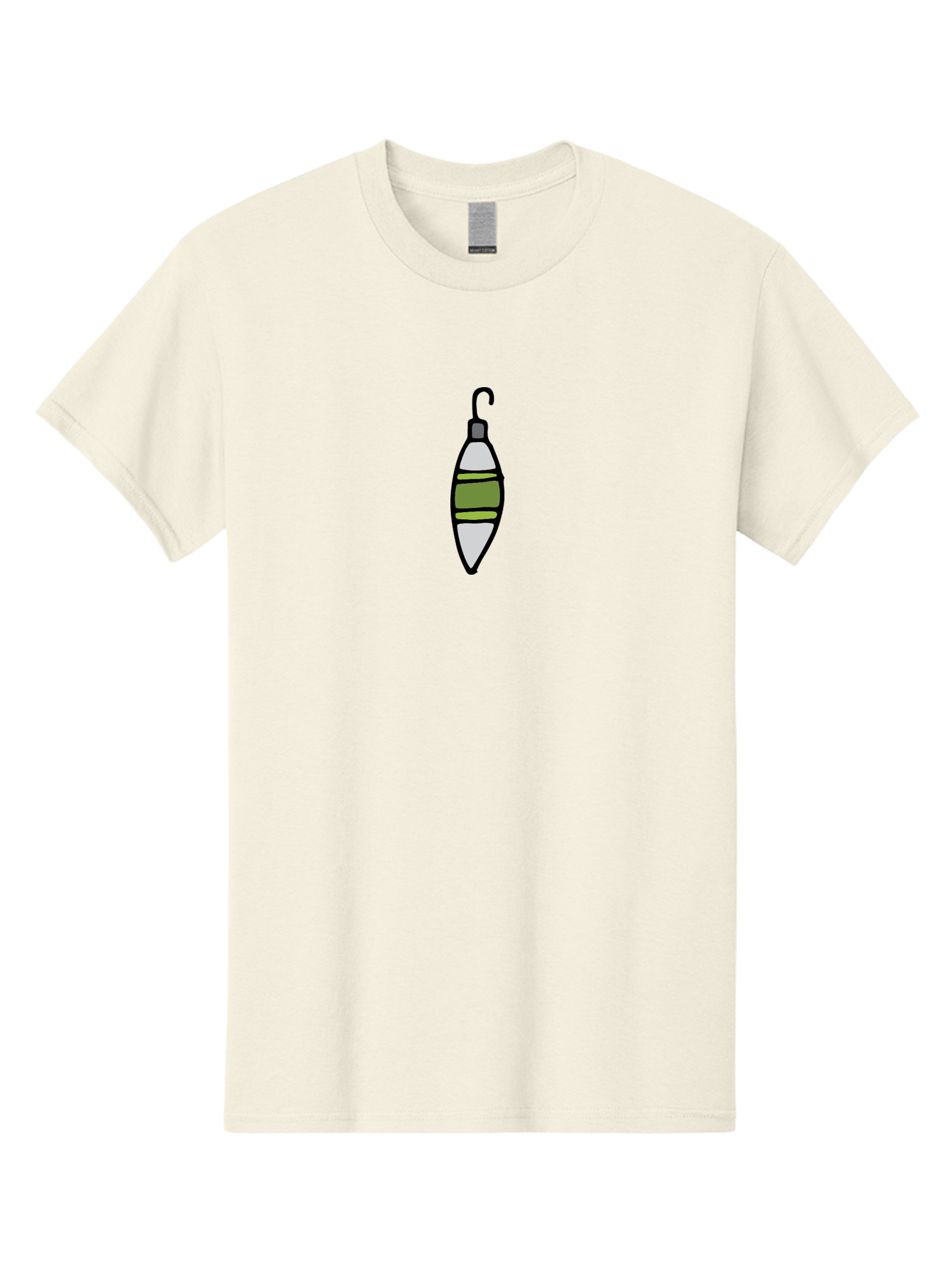 Fishing-Bobber-1 Men'S Graphic Tee, 100% Cotton, Comfortable Casual Summer Wear, Machine Washable, Fishing Bobber, Fishing Float, Fishing Gear, Outdoor Recreation, Water Sports, Fishing Tackle, Bobber Illustration - Aaa882