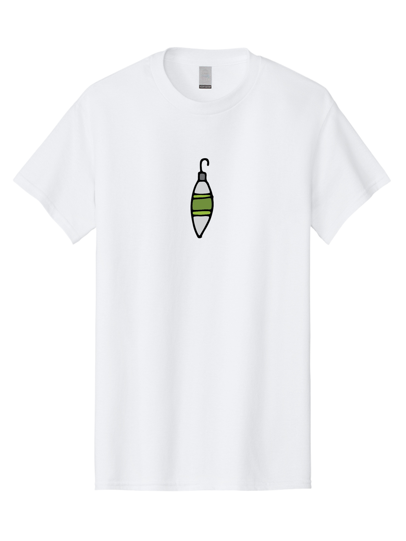 Fishing-Bobber-1 Men'S Graphic Tee, 100% Cotton, Comfortable Casual Summer Wear, Machine Washable, Fishing Bobber, Fishing Float, Fishing Gear, Outdoor Recreation, Water Sports, Fishing Tackle, Bobber Illustration - Aaa882