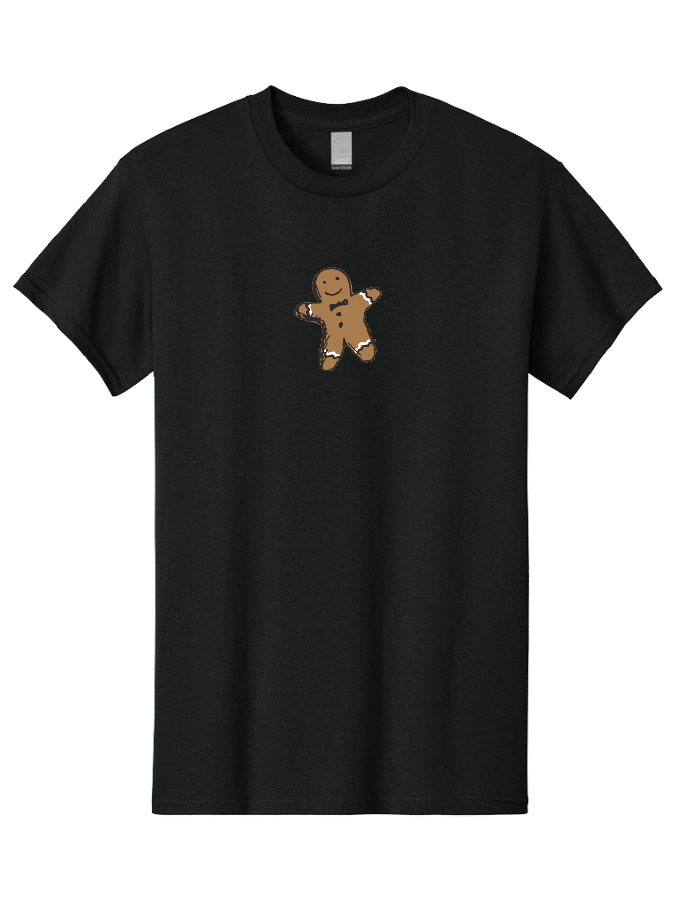Gingerbread-Man-3 Men'S Graphic Tee, 100% Cotton, Comfortable Casual Summer Wear, Machine Washable, Gingerbread Man, Festive Treat, Holiday Cookie, Sweet Delight, Icing Decorations, Cartoon Character, Christmas Cookie, Baking Fun - Aaa899