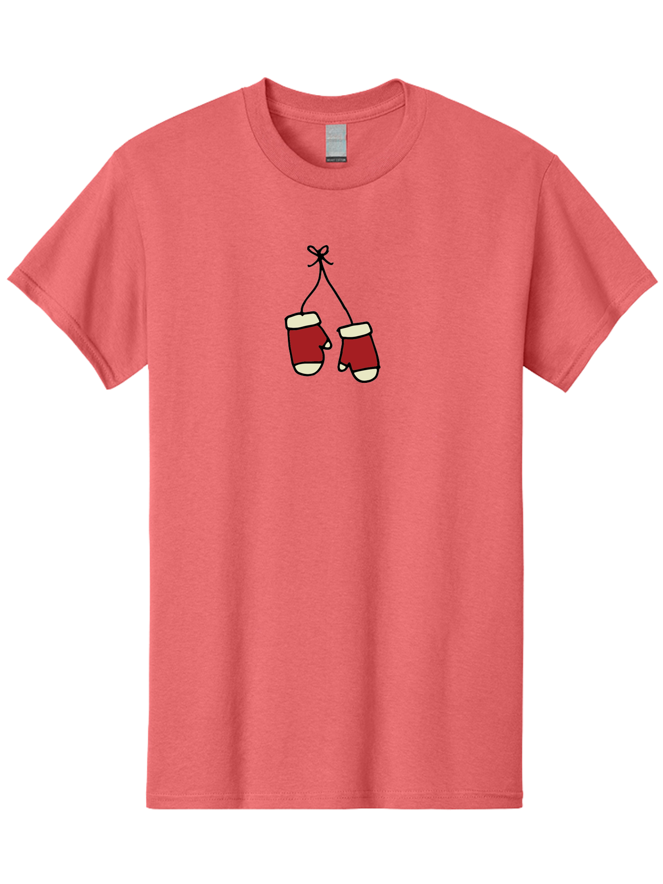 Hanging-Boxing-Gloves Men'S Graphic Tee, 100% Cotton, Comfortable Casual Summer Wear, Machine Washable, Christmas Stockings Hanging, Festive Decorations, Holiday Season, Red And White Stockings, Christmas Gifts, Festive Atmosphere, - Aaa909
