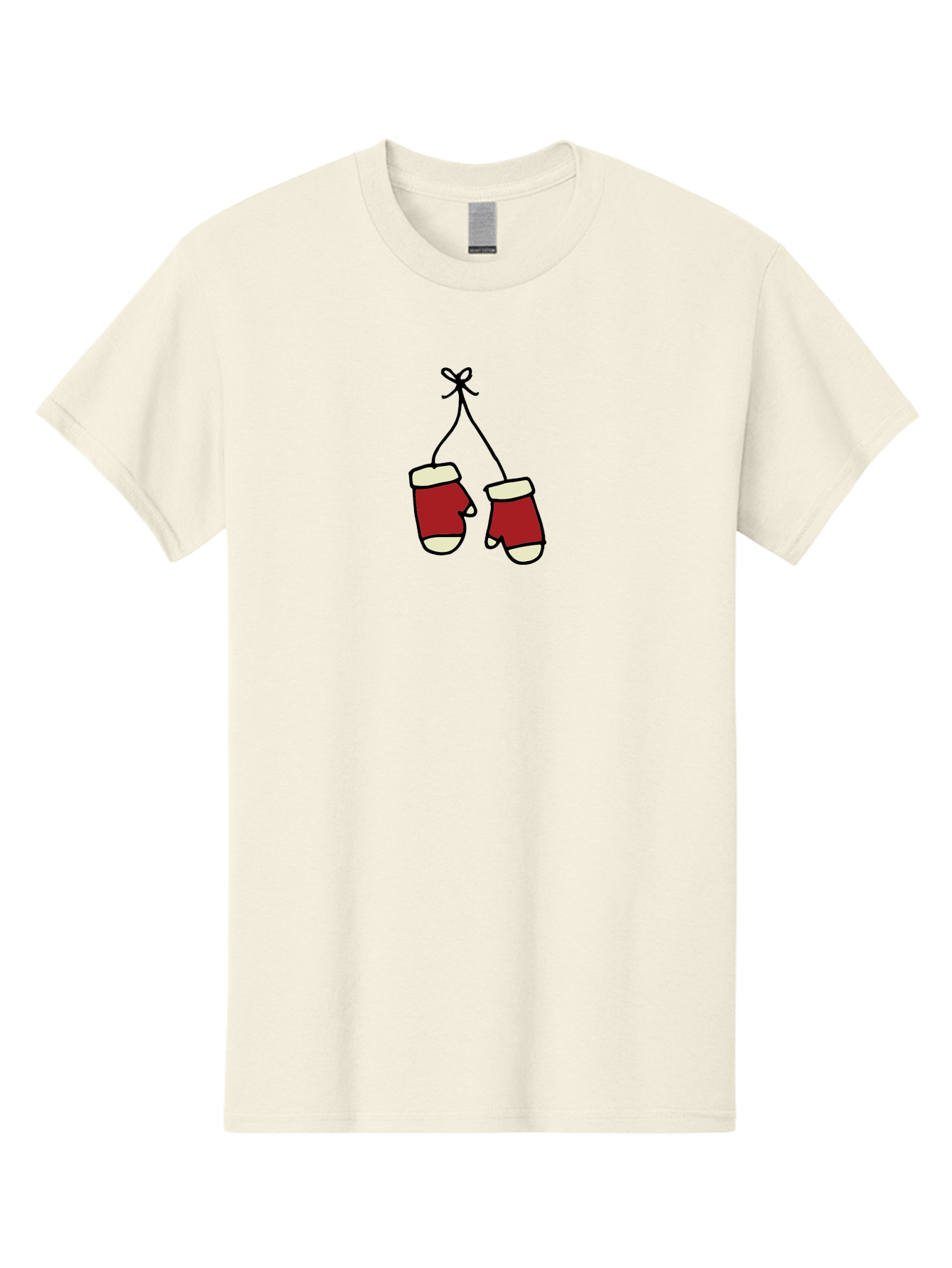Hanging-Boxing-Gloves Men'S Graphic Tee, 100% Cotton, Comfortable Casual Summer Wear, Machine Washable, Christmas Stockings Hanging, Festive Decorations, Holiday Season, Red And White Stockings, Christmas Gifts, Festive Atmosphere, - Aaa909