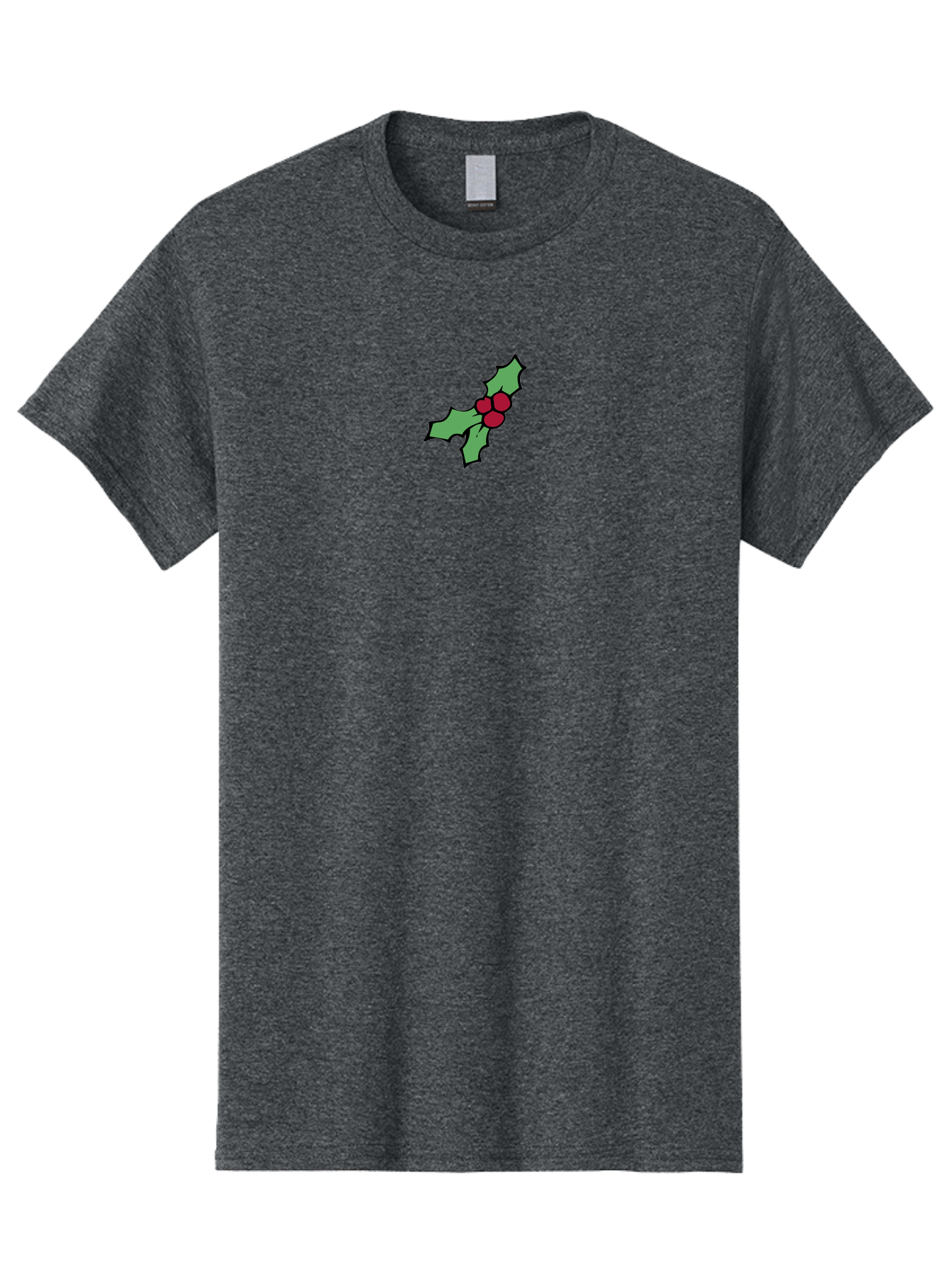 Holly-3 Men'S Graphic Tee, 100% Cotton, Comfortable Casual Summer Wear, Machine Washable, Holiday Decoration, Festive Sprig, Red Berries, Holly Leaves, Christmas Symbol, Festive Decor, Winter Wonderland, Seasonal Charm - Aaa930