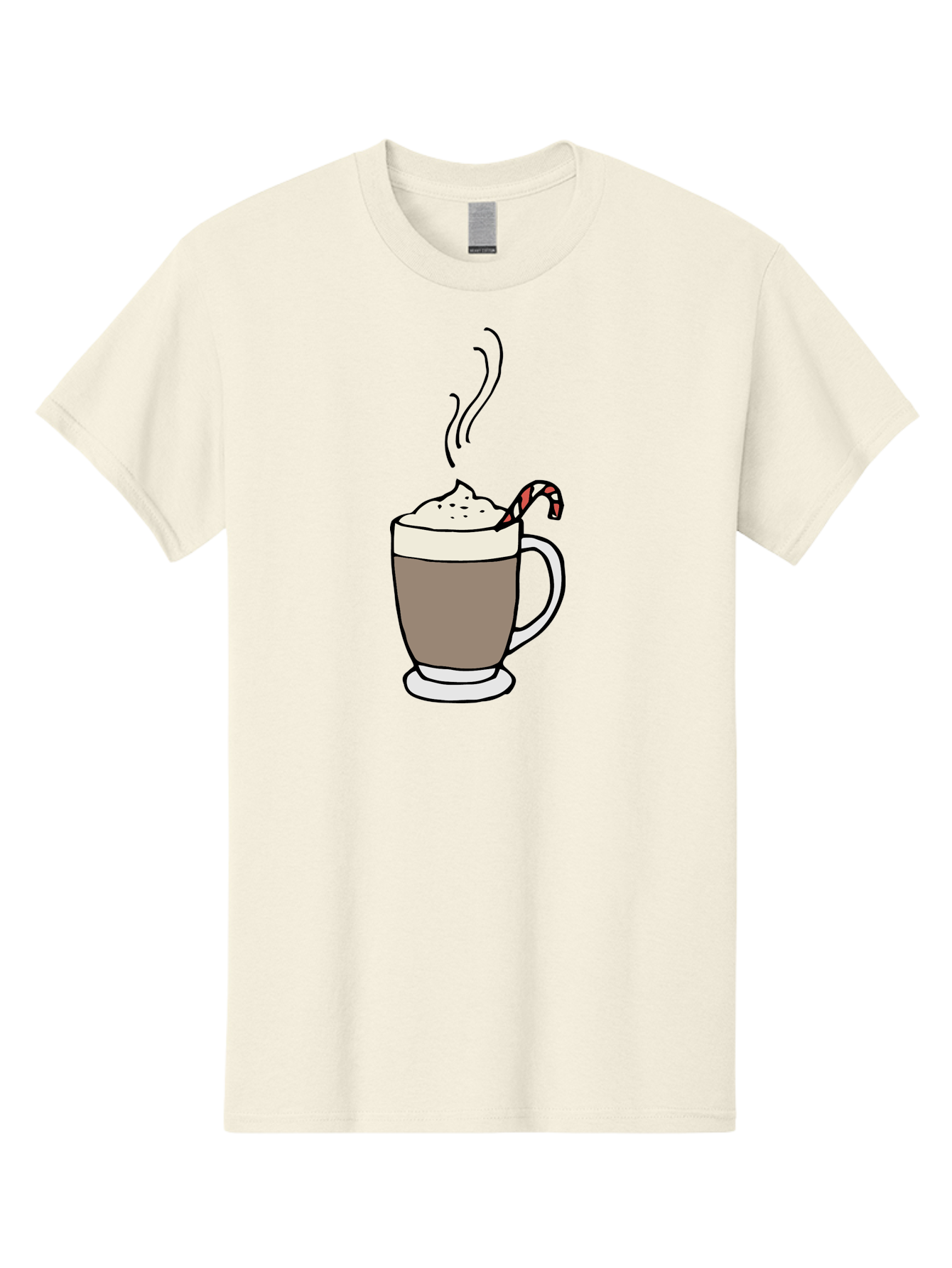 Hot-Chocolate-1 Men'S Graphic Tee, 100% Cotton, Comfortable Casual Summer Wear, Machine Washable, Hot Chocolate, Whipped Cream, Candy Cane, Holiday Drink, Sweet Treat, Festive Beverage, Marshmallow Topping, Chocolatey Goodness, - Aaa939