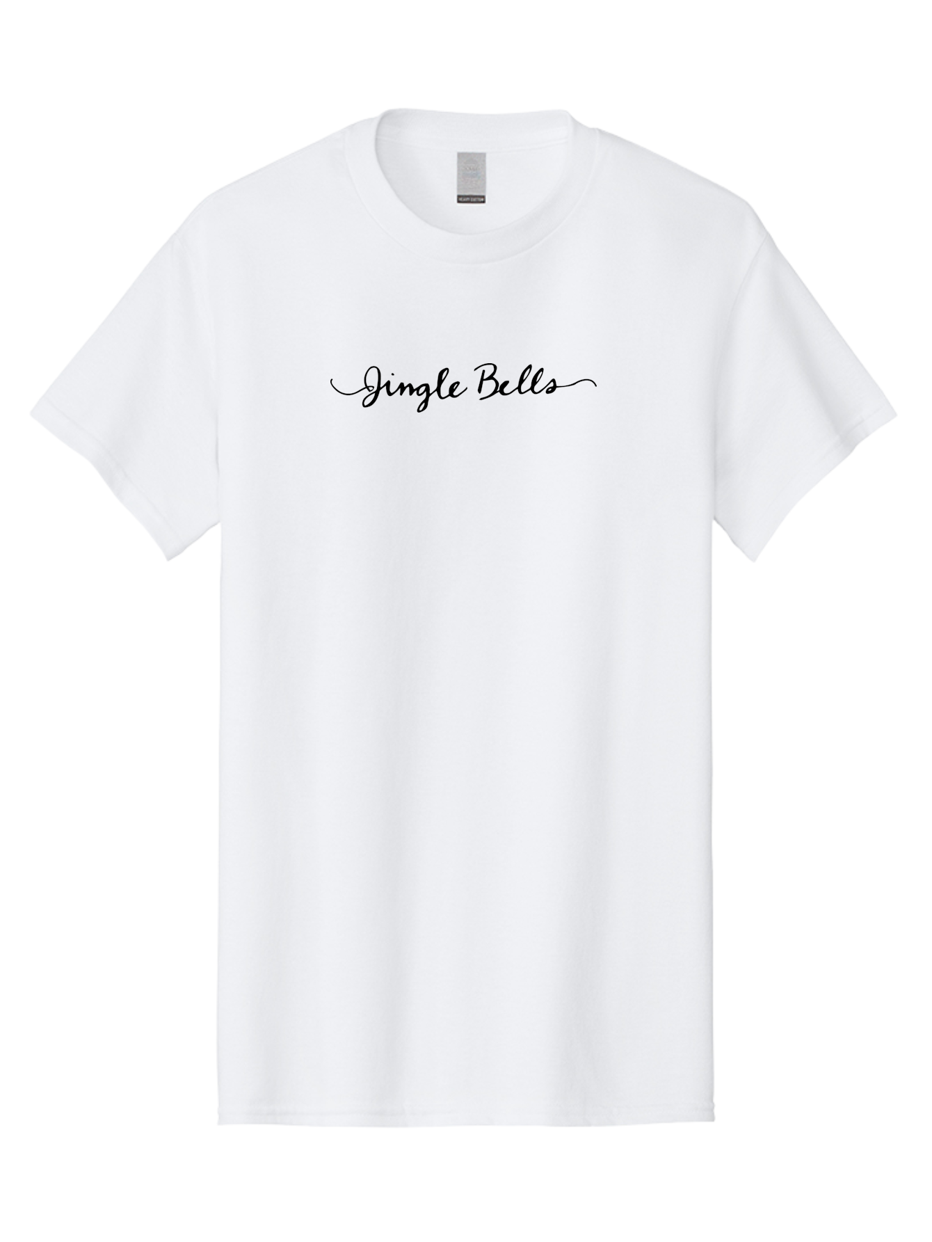 Jingle-Bells Men'S Graphic Tee, 100% Cotton, Comfortable Casual Summer Wear, Machine Washable, Christmas Song, Holiday Cheer, Festive Music, Jingle Bells Lyrics, Winter Wonderland, Holiday Season, Festive Atmosphere - Aaa951