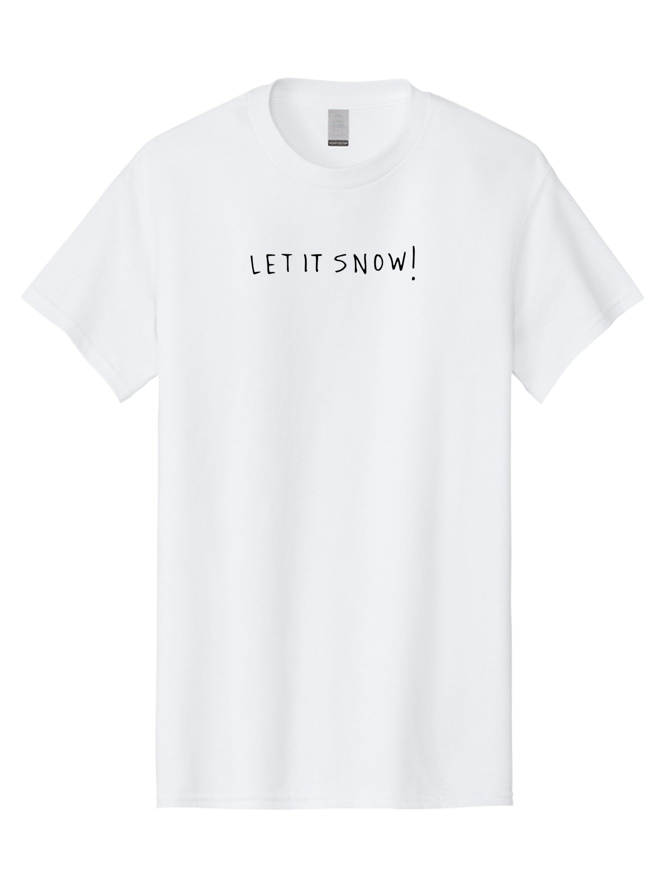 Let-It-Snow-1 Men'S Graphic Tee, 100% Cotton, Comfortable Casual Summer Wear, Machine Washable, Winter Wonderland, Let It Snow, Snowflakes, Cold Weather, Festive Season, Holiday Vibes, Winter Magic, Snowfall - Aaa968
