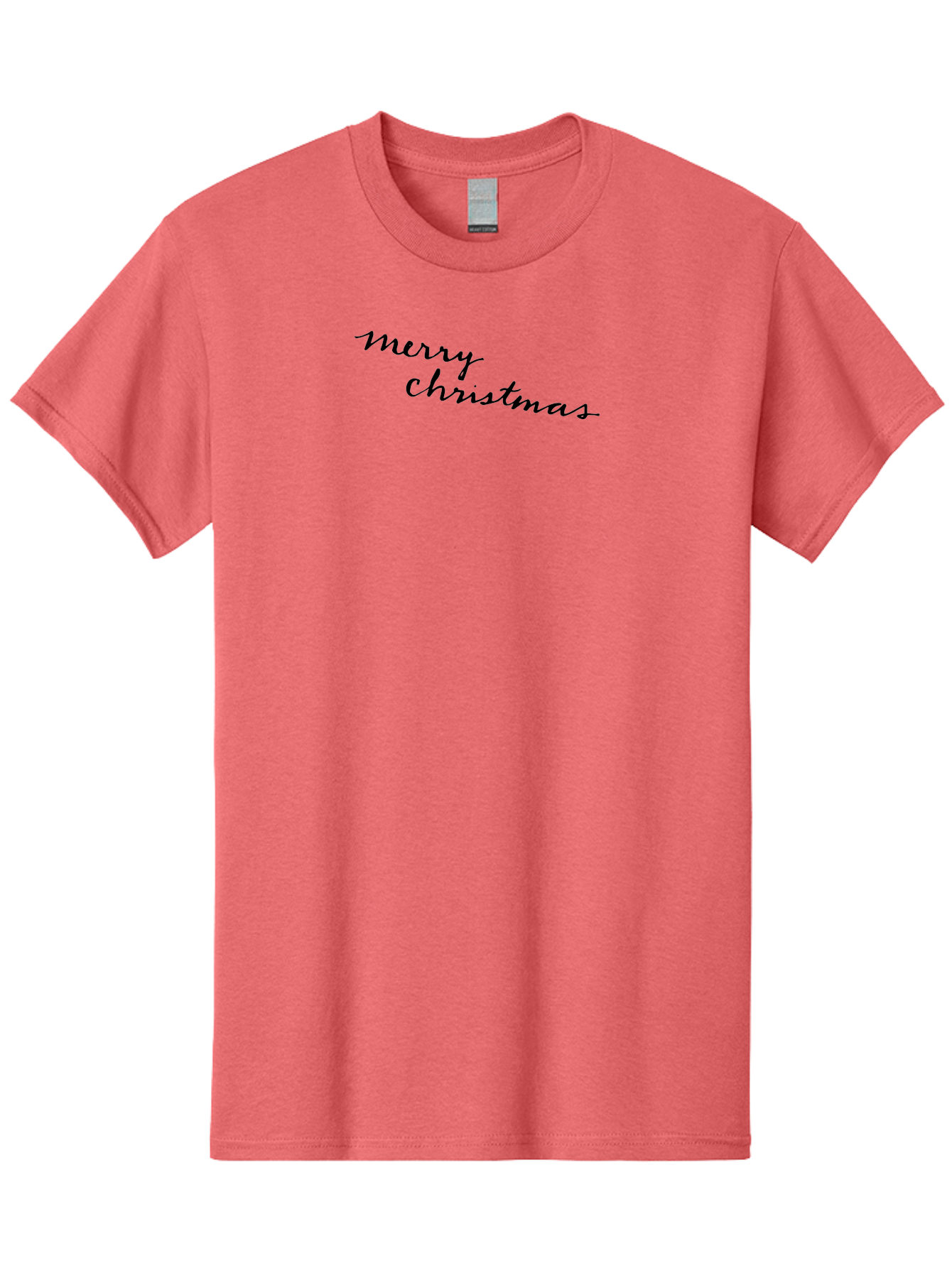 Merry-Christmas-3 Men'S Graphic Tee, 100% Cotton, Comfortable Casual Summer Wear, Machine Washable, Merry Christmas Greeting, Holiday Wishes, Festive Season, Christmas Message, Black Cursive Text, Winter Celebration, Holiday Cheer - Aaa982