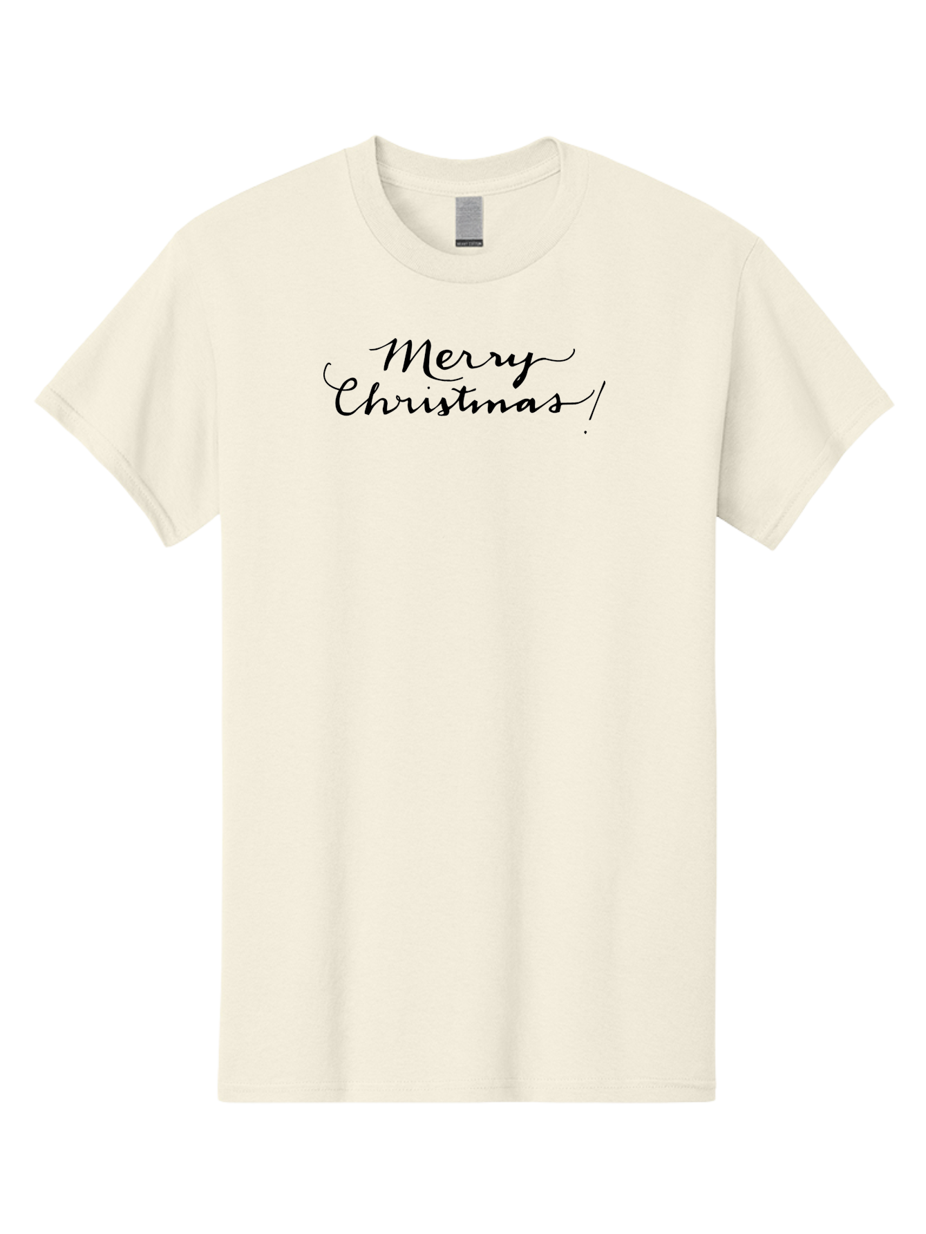 Merry-Christmas-5 Men'S Graphic Tee, 100% Cotton, Comfortable Casual Summer Wear, Machine Washable, Merry Christmas, Holiday Greeting, Festive Wishes, Black Calligraphy, Christmas Message, Winter Holiday, Season'S Greetings - Aaa984